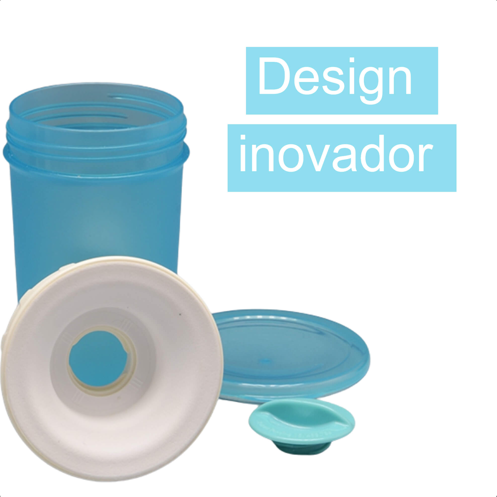Copo 360º 300ml Azul Não Derrama Transição Infantil Bebê Livre de BPA Sport KaBaby - 1235A