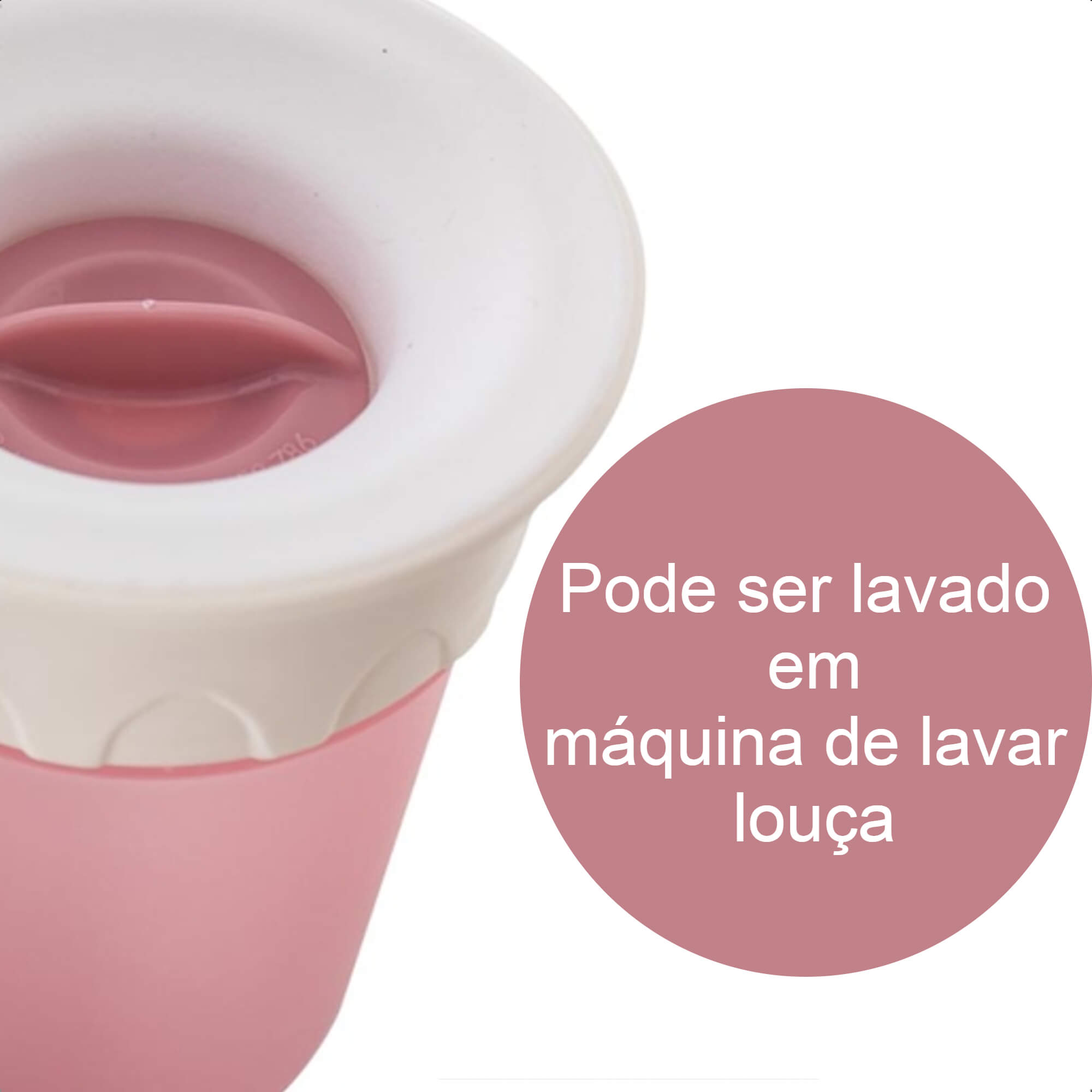 Copo 360 Graus Sport Infantil 300 ML A Partir De 6 Meses Design Inovador Prático Fácil Manuseio Rosa KaBaby - 1235R