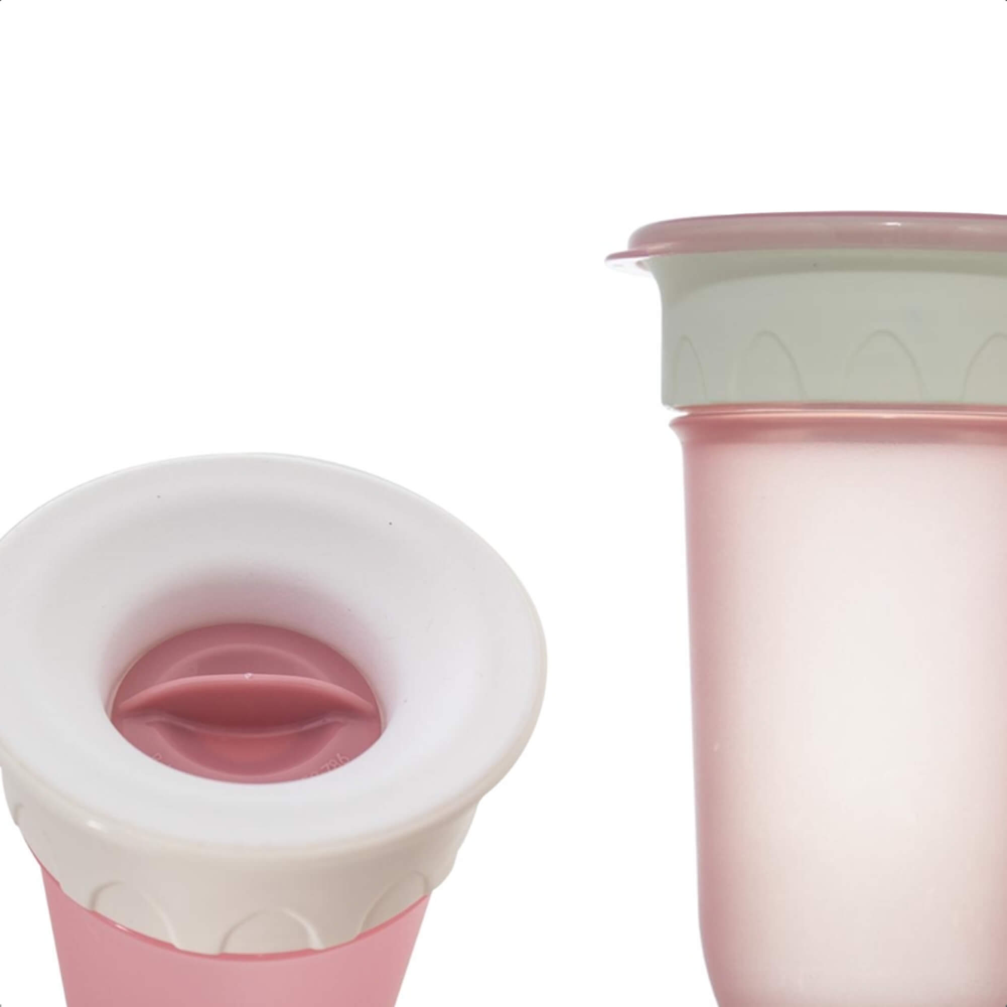 Copo 360 Graus Sport Infantil 300 ML A Partir De 6 Meses Design Inovador Prático Fácil Manuseio Rosa KaBaby - 1235R