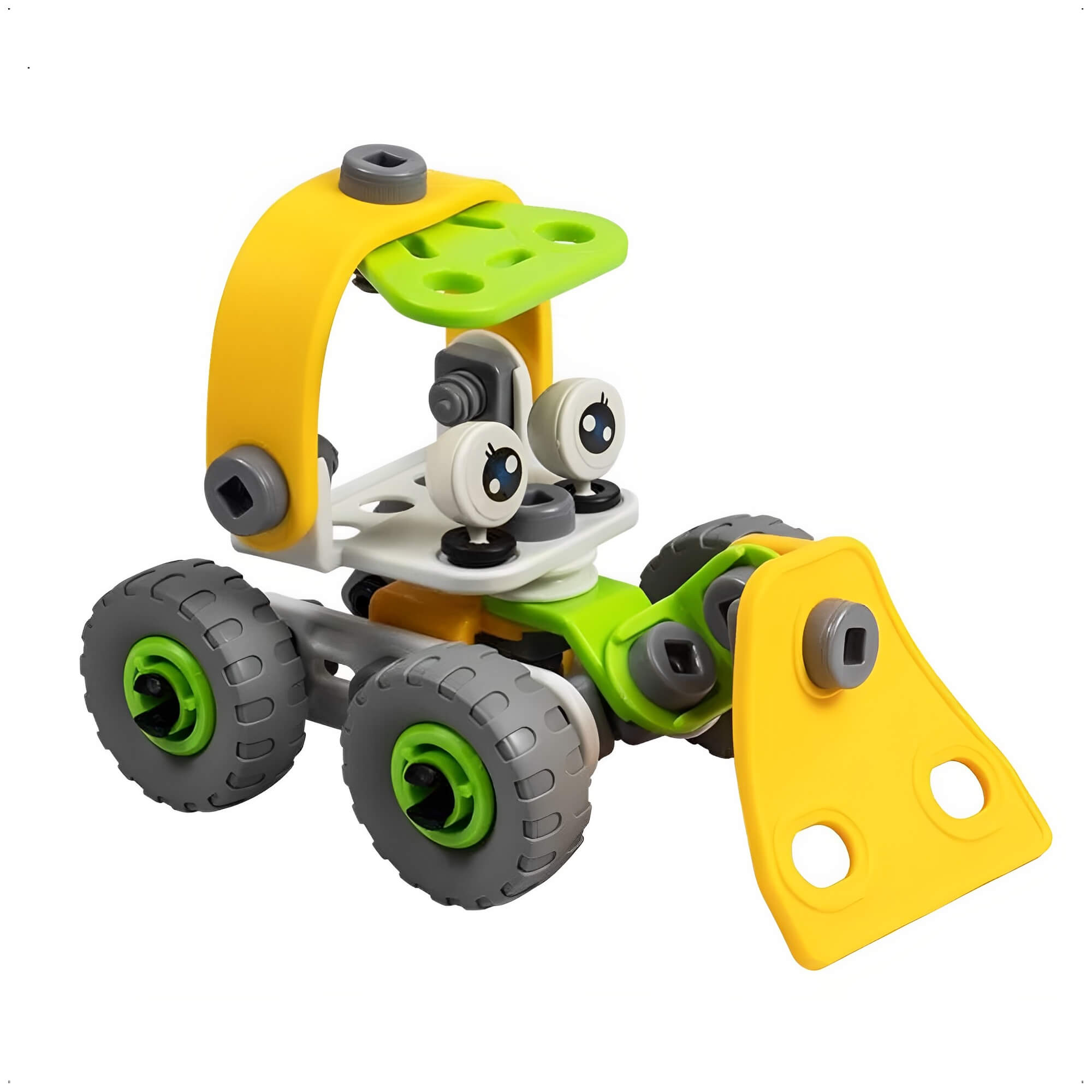 Brinquedo de Montar Steam 2 em 1 Four Wheels 56 peças + 3 Anos Colorido Play Duc KaBaby - PB50121