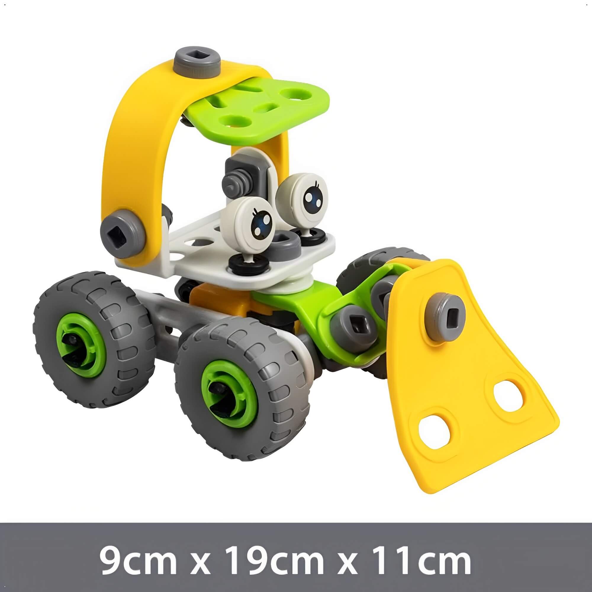Brinquedo de Montar Steam 2 em 1 Four Wheels 56 peças + 3 Anos Colorido Play Duc KaBaby - PB50121