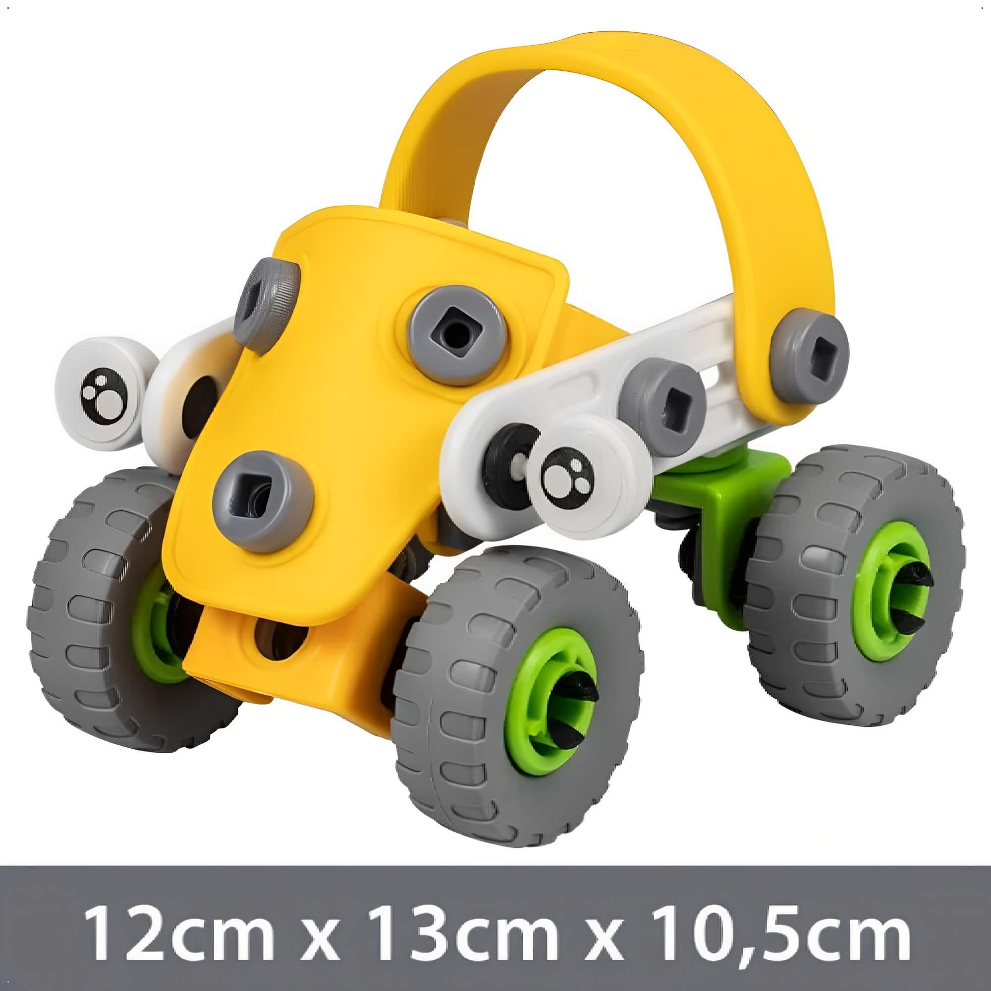 Brinquedo de Montar Steam 2 em 1 Four Wheels 56 peças + 3 Anos Colorido Play Duc KaBaby - PB50121