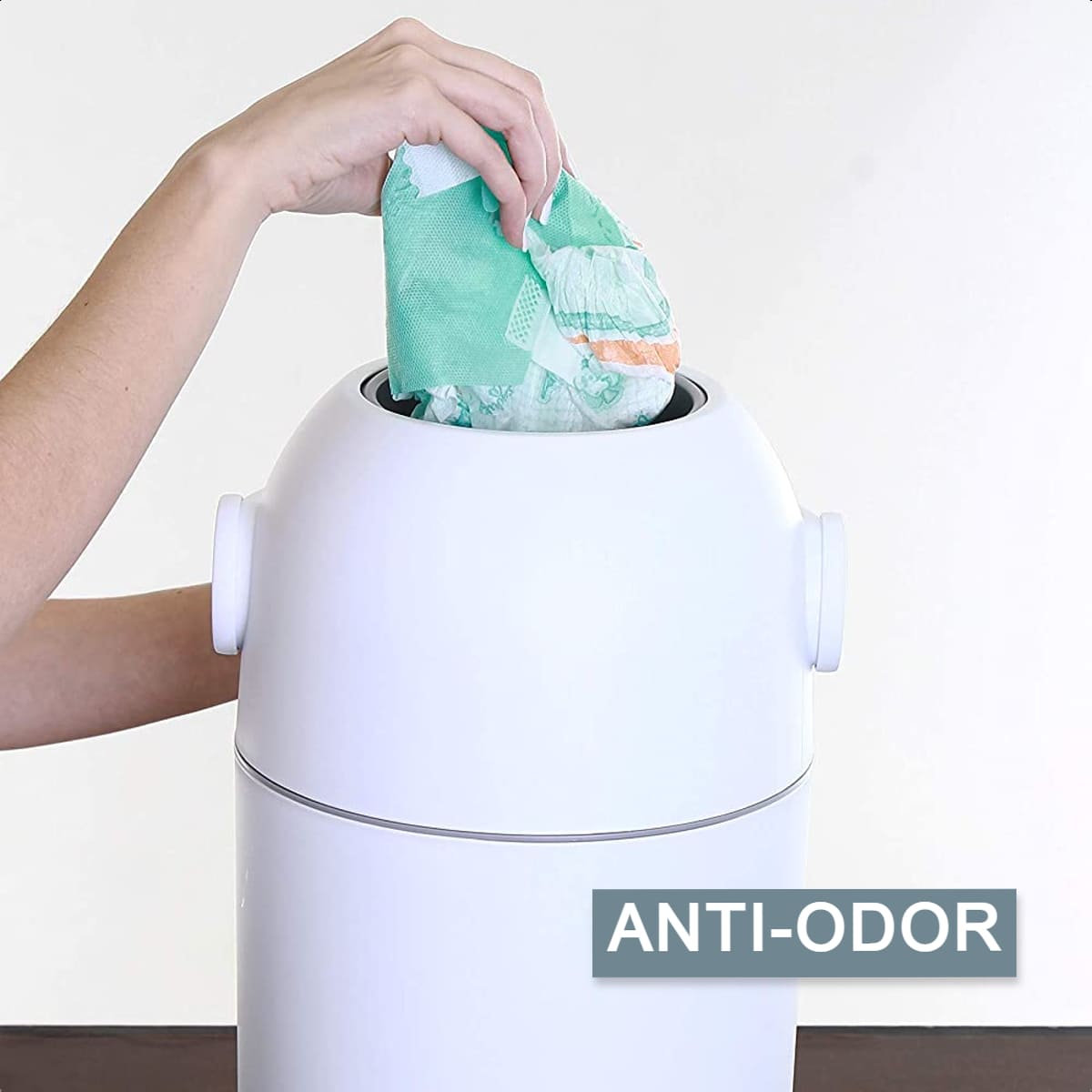 Lixeira Mágica Antiodor para fraldas Sistema de vedação Branco KaBaby - 11200B