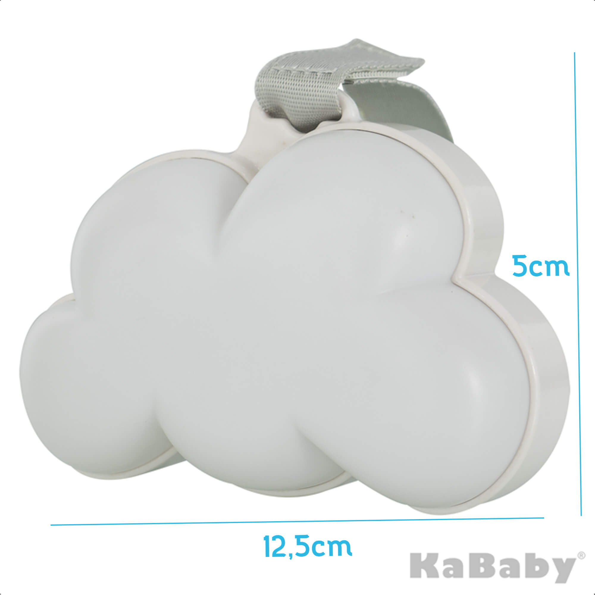 Luminária Musical Little Cloud Infantil 3 Níveis de Brilho 11701B - KaBaby