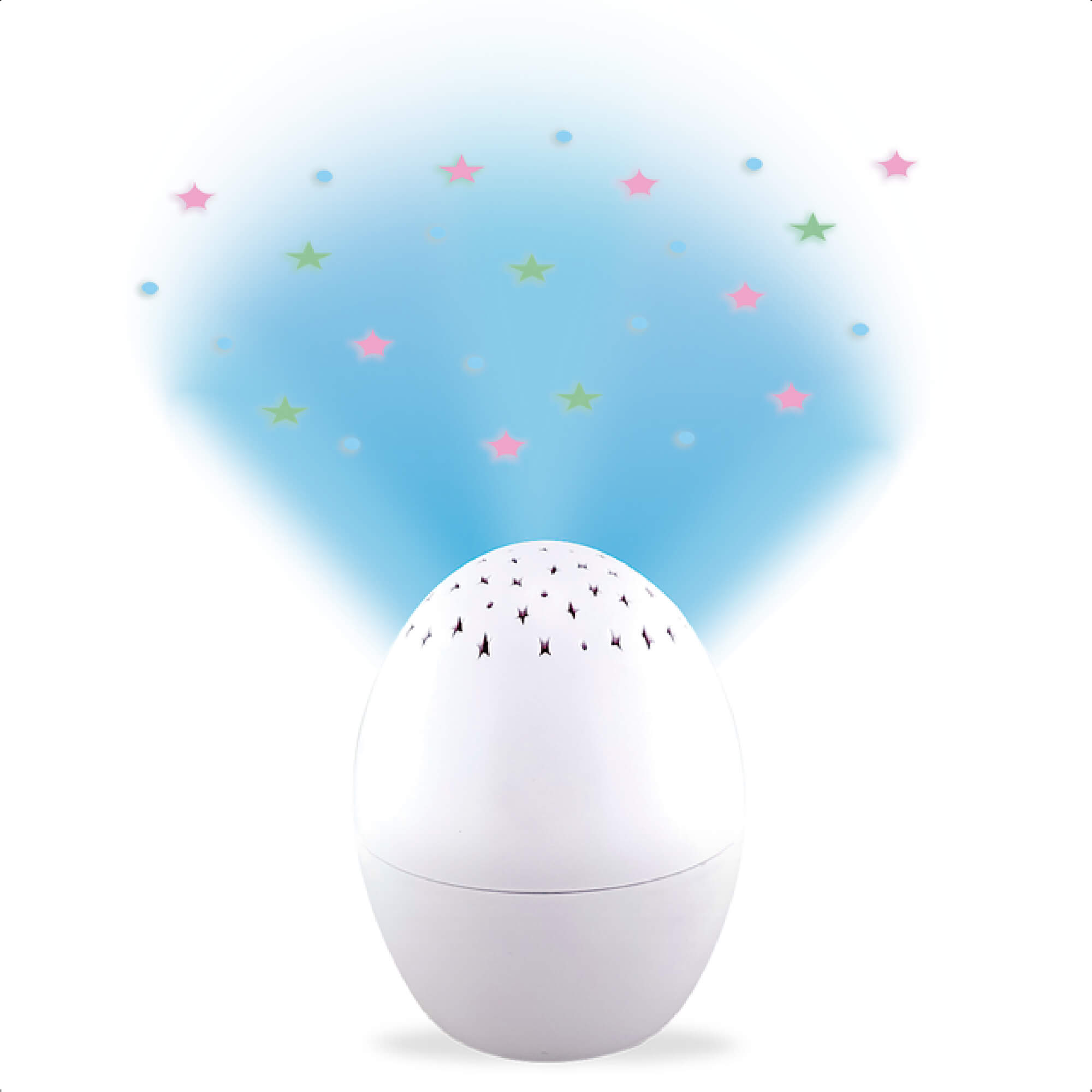 Luminária Musical Little Egg Infantil Projeta Estrelas e Lua KaBaby - 11705B