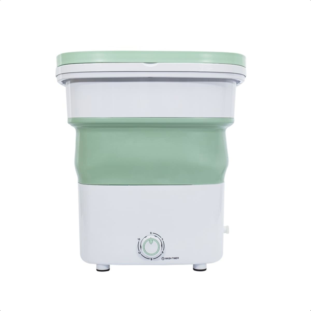 Mini Maquina de Lavar Dobrável 110V Portátil até 1,8kg com regulagem de tempo e saída de água direcional KaBaby 11300C