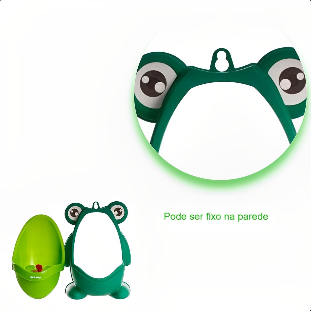 Mictório Infantil Sapo Verde c/ Recipiente Removível KaBaby - 22004G