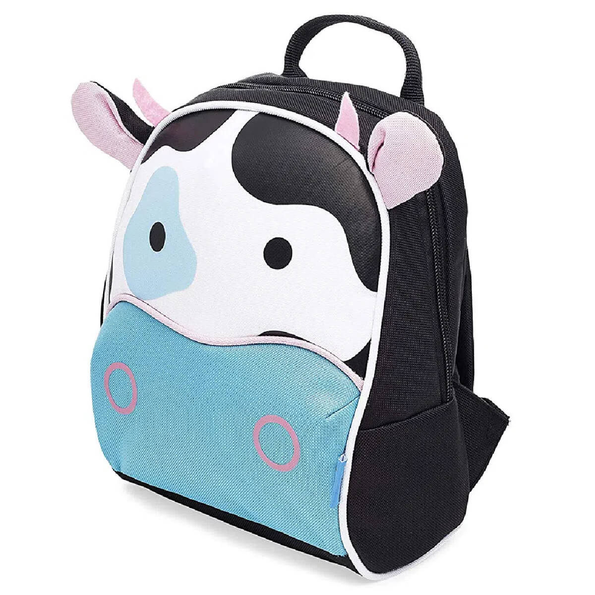 Mochila Infantil Passeio Com Guia Vaquinha Preta e Branca - KaBaby 16006H