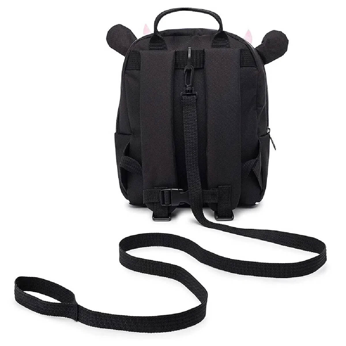 Mochila Infantil Passeio Com Guia Vaquinha Preta e Branca - KaBaby 16006H