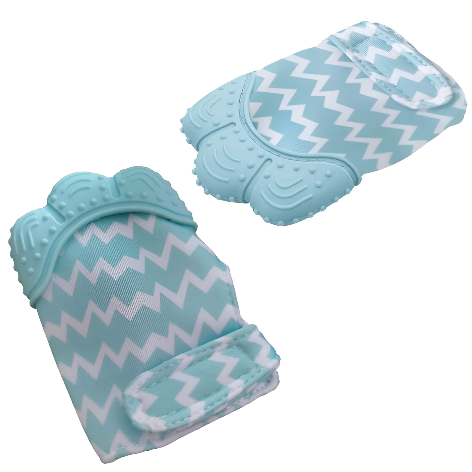 Mordedor Luvinha p/ Bebê c/ Ponteira de Silicone c/ Som Lavável Livre de BPA Azul Kababy - 1226A