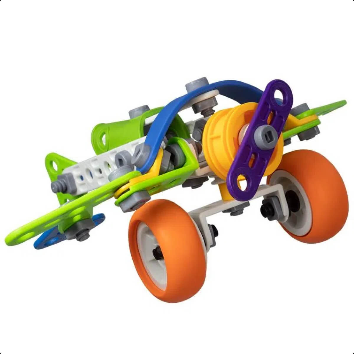 Brinquedo Super Avião de Montar 73 Peças Coloridas +3 Anos de Idade PlayDuc Kababy - PB50113