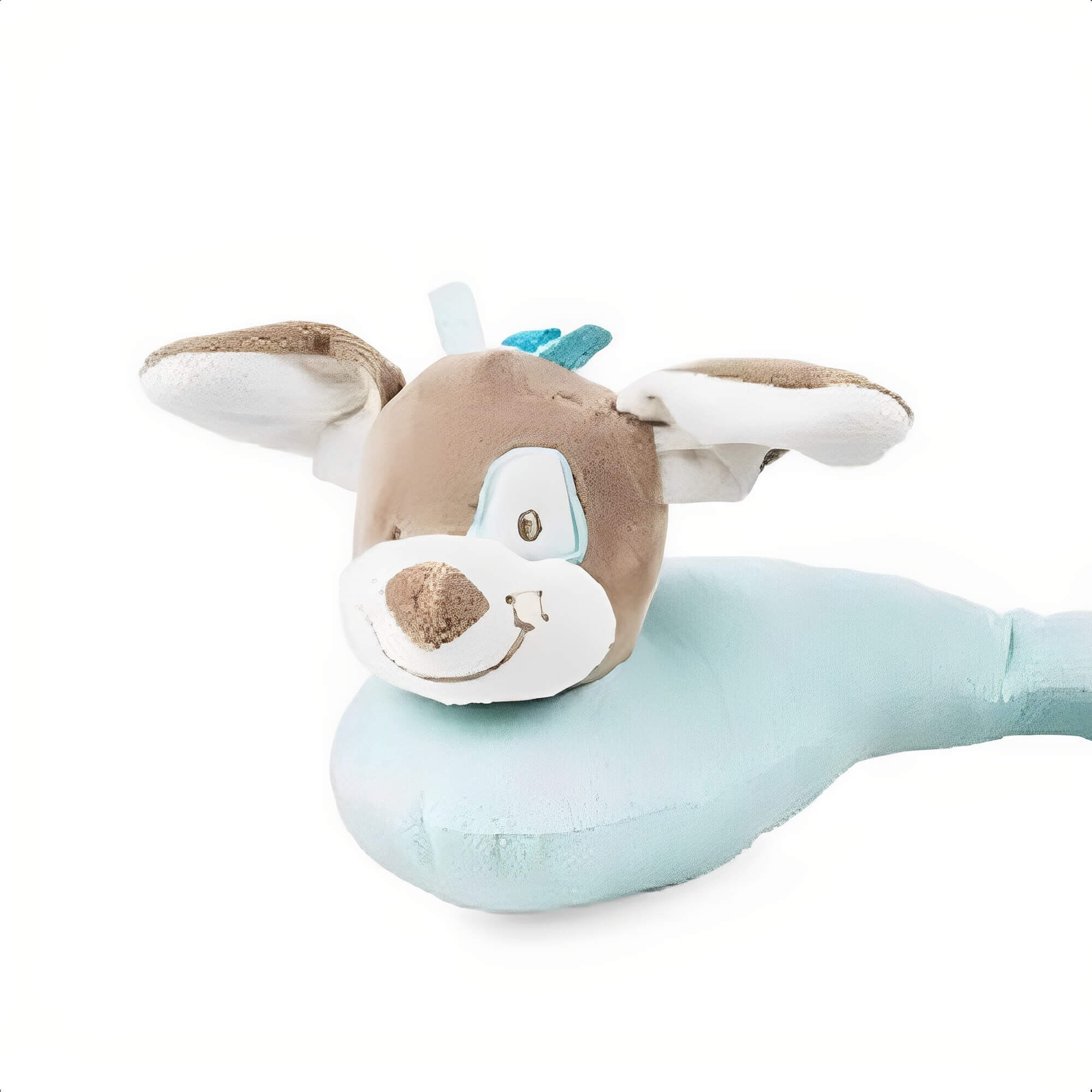 Suporte de Pescoço Infantil Cachorro Azul p/ Cadeirinha Material Ultra Macio KaBaby - 14001G
