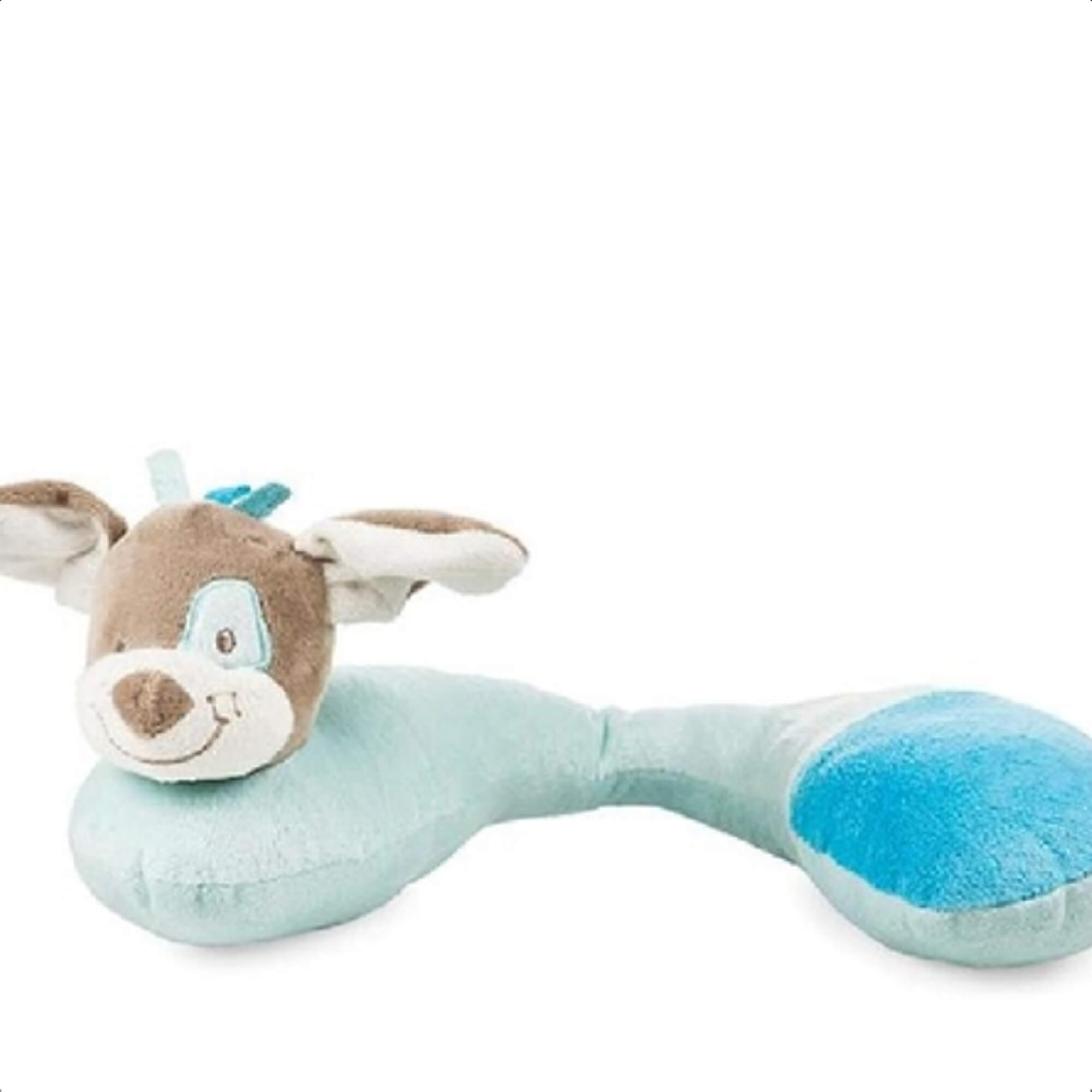 Suporte de Pescoço Infantil Cachorro Azul p/ Cadeirinha Material Ultra Macio KaBaby - 14001G