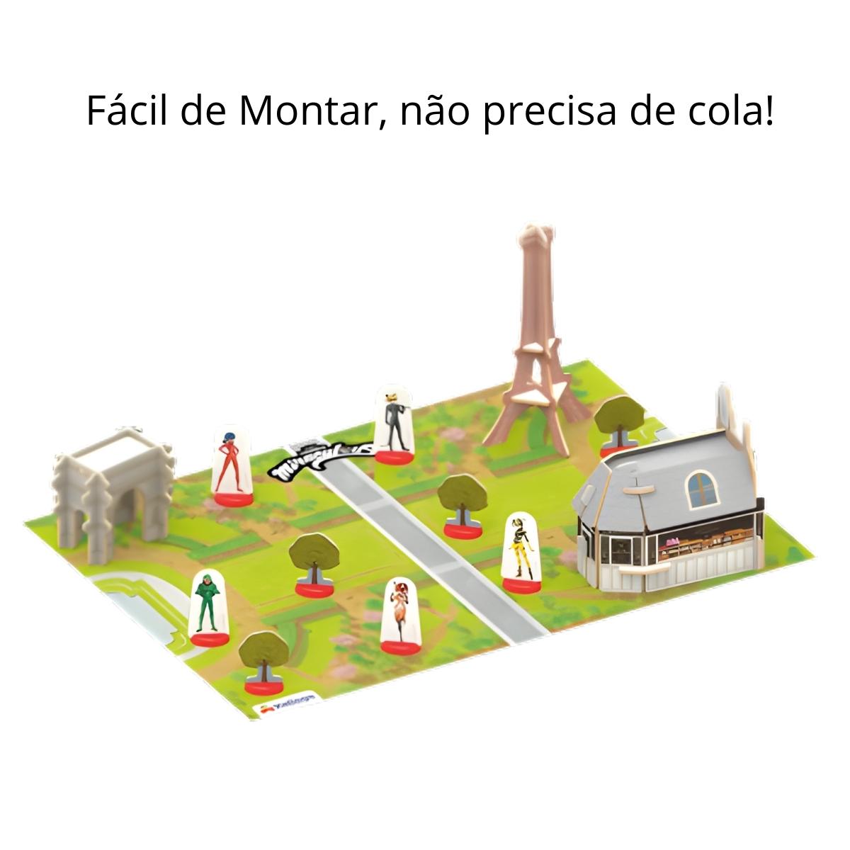 Playset 3D Paris Miraculous LadyBug Fácil de Montar Xalingo - 5506.5