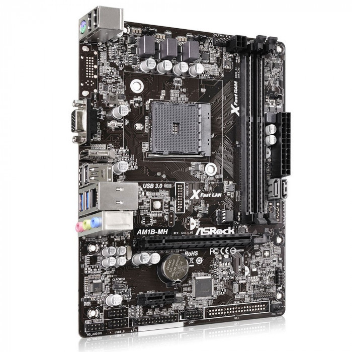Placa Mãe Asrock AM1B-MH DDR3 AM1 HDMI/D-SUB