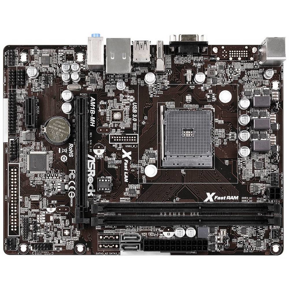 Placa Mãe Asrock AM1B-MH DDR3 AM1 HDMI/D-SUB