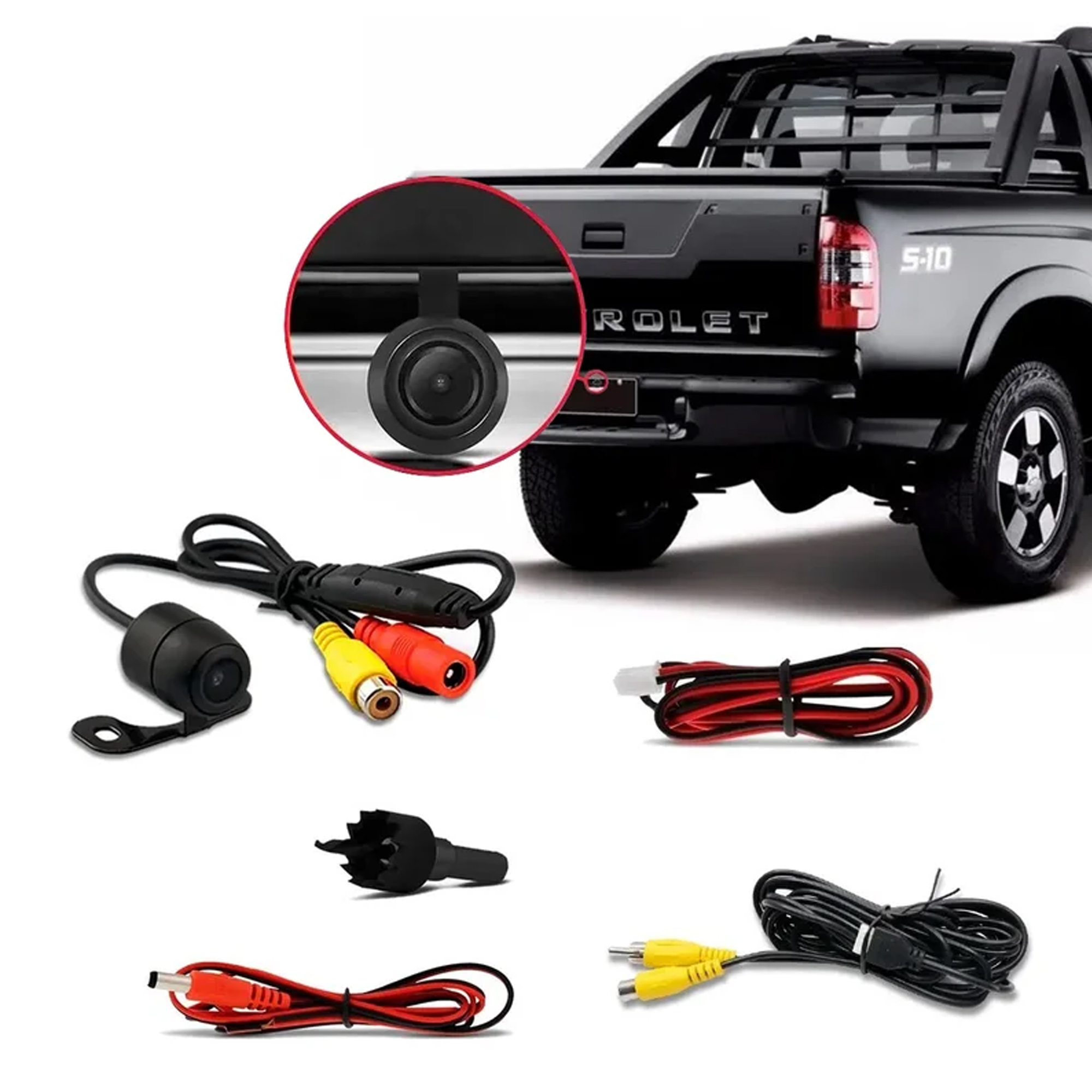 Kit Sensor de Estacionamento + Câmera de Ré Roadstar - RS330BR