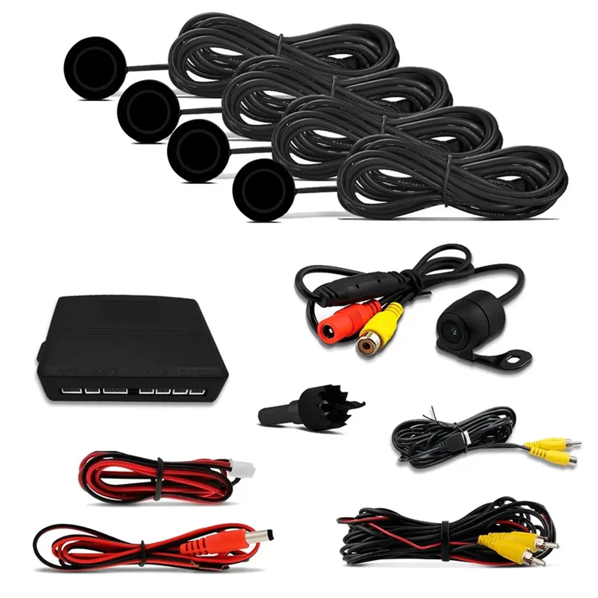 Kit Sensor de Estacionamento + Câmera de Ré Roadstar - RS330BR