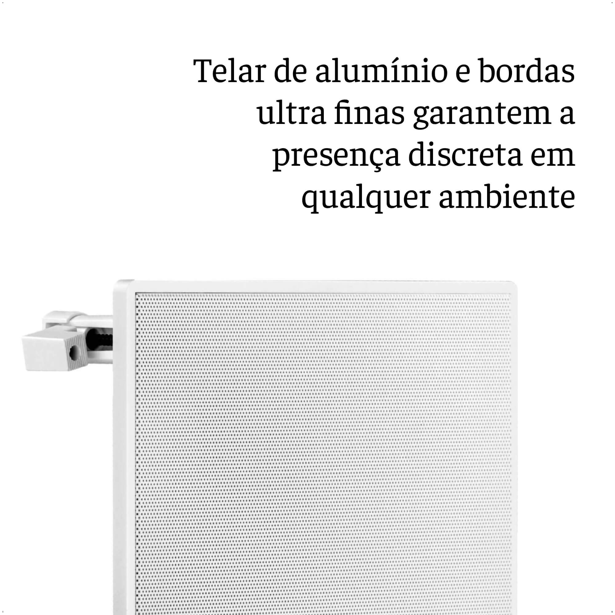 Caixa de Som Arandela Quadrada Coaxial 50W RMS Frahm CS 6 Pol 8 Ohms 70V Alumínio 138x138mm-32145