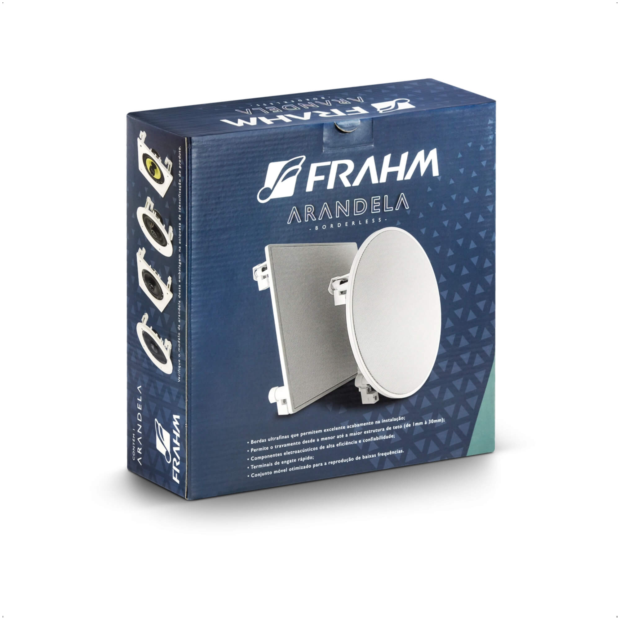 Caixa de Som Arandela Redonda 40W 8 Ohms Frahm CS 6 Polegadas Branca FR 40 R - 31822