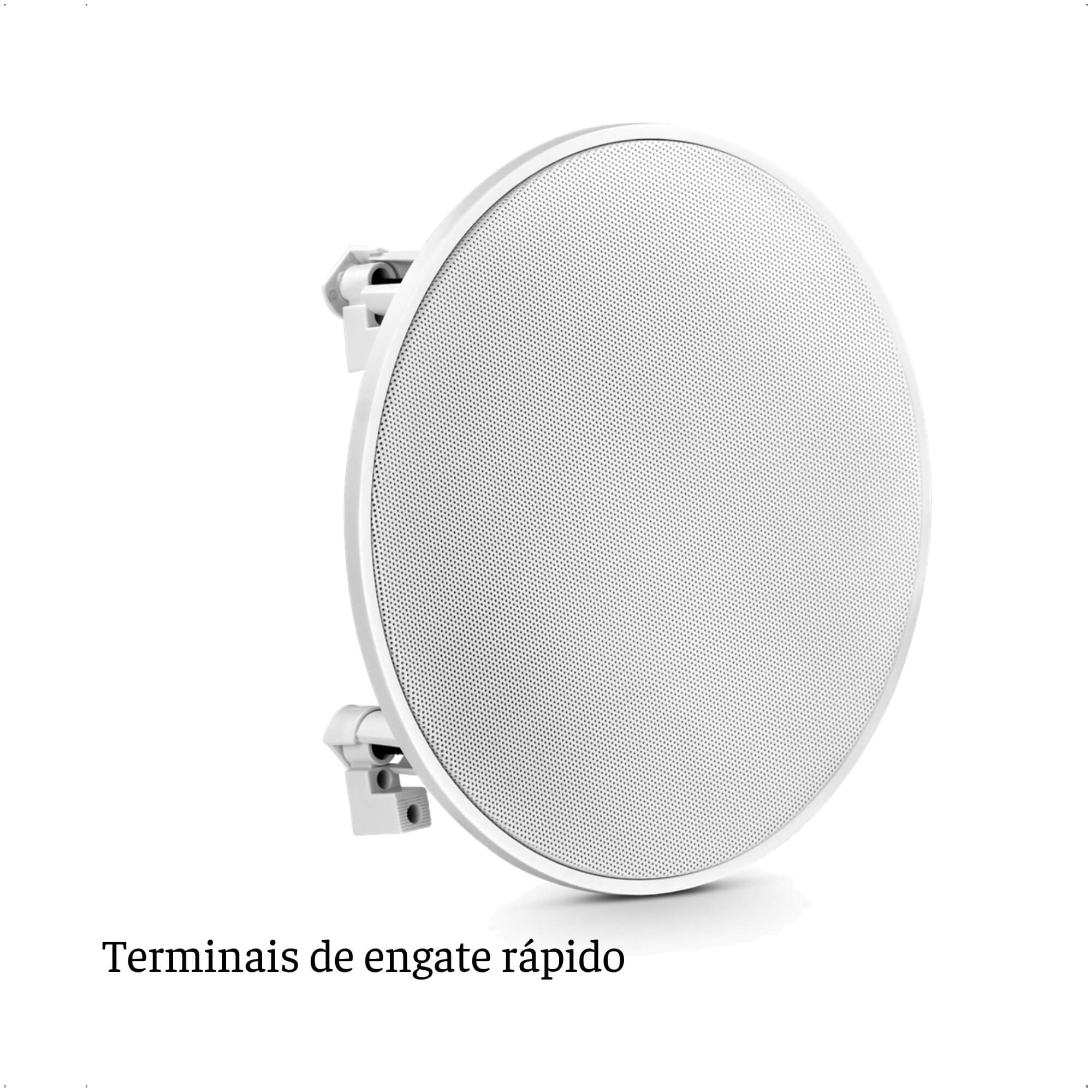 Caixa de Som Arandela Redonda 40W 8 Ohms Frahm CS 6 Polegadas Branca FR 40 R - 31822