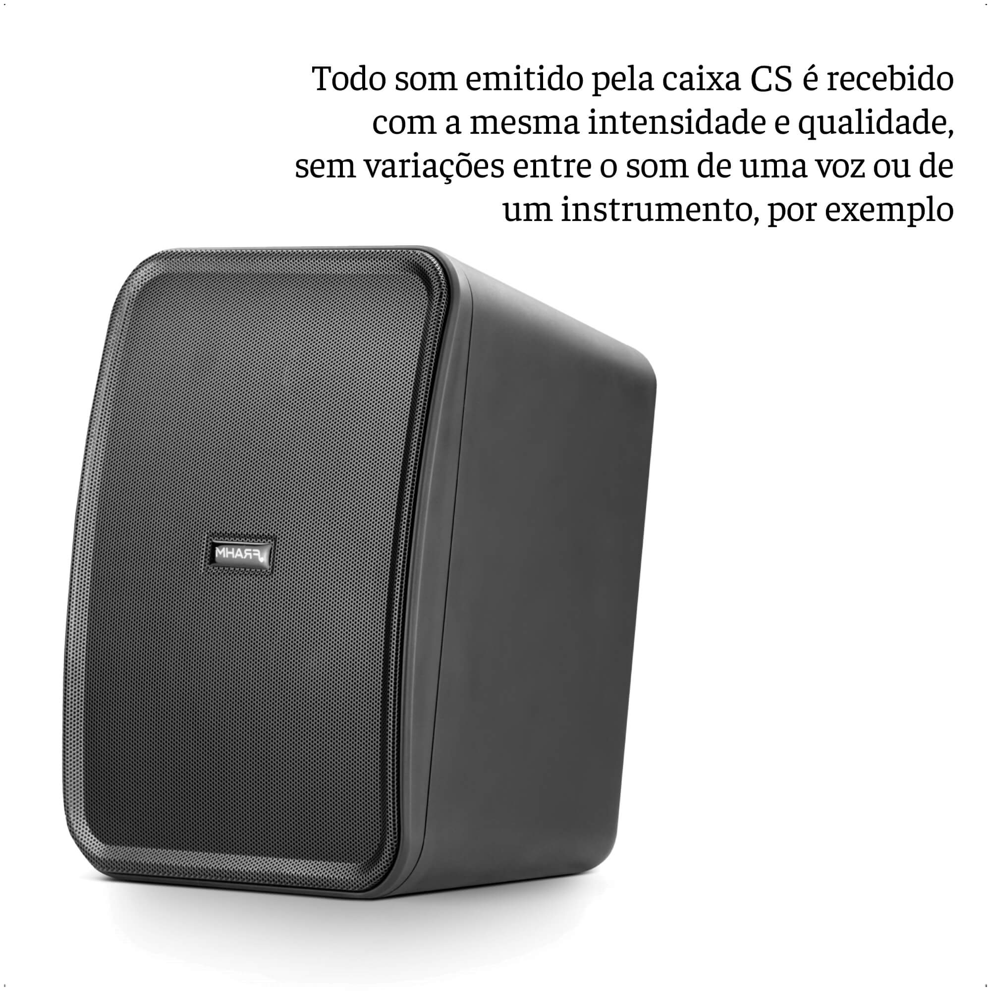 Par de Caixas de Som Passiva Outdoor Frahm 80W RMS 8 Ohms 5 Polegadas CS Linha 70V Trafo-32144