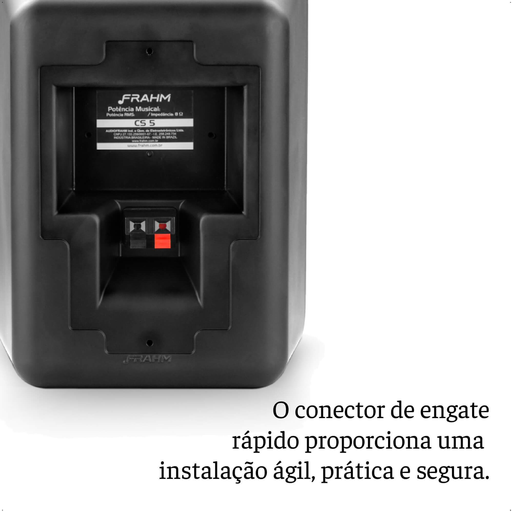 Par de Caixas de Som Passiva Acústica Outdoor Frahm 80W RMS 8 Ohms Falante 5 Polegadas CS - 31861