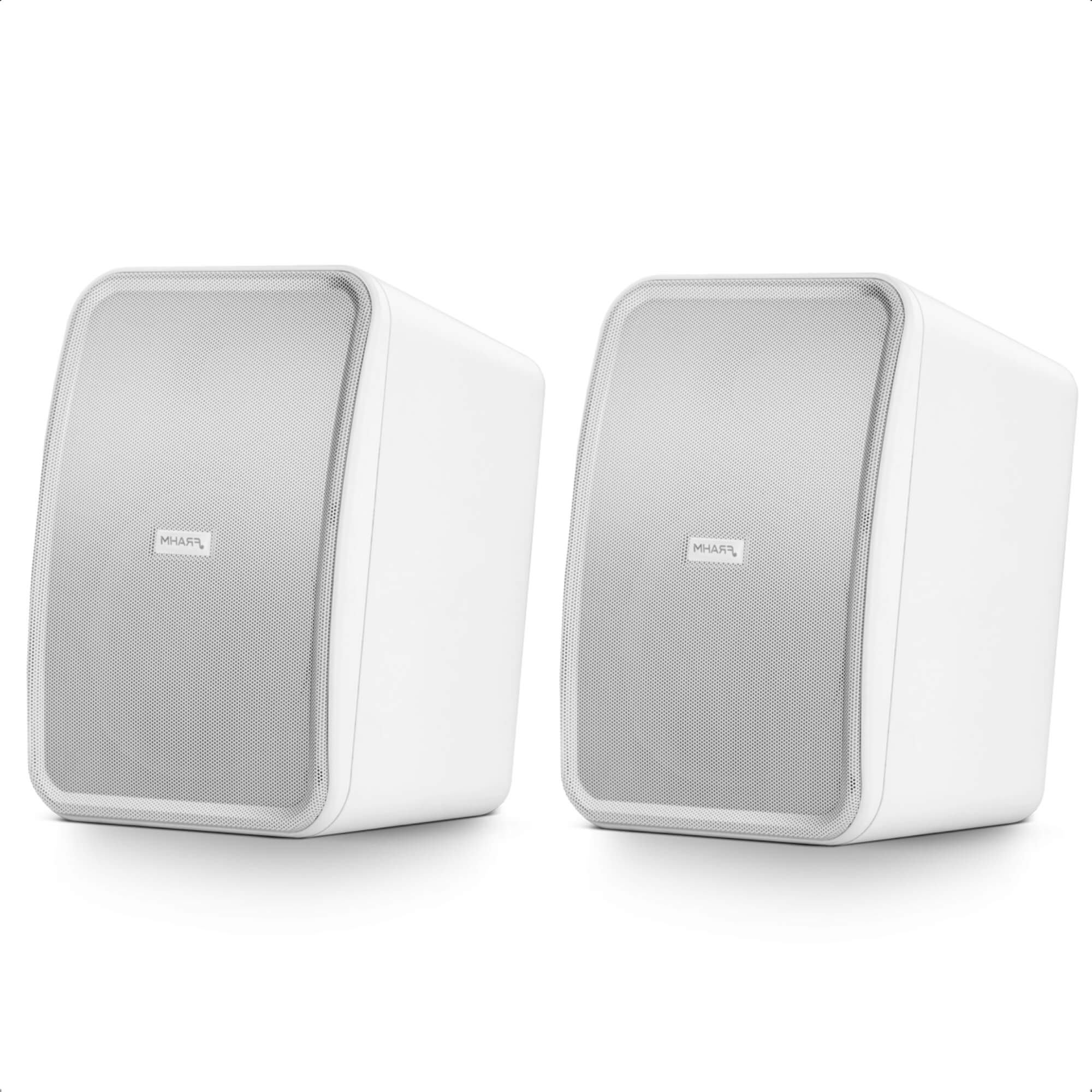 Par de Caixas de Som Outdoor Acústica Frahm Passiva 120W RMS 8 Ohms 5 Pol. HS Branca - 31804