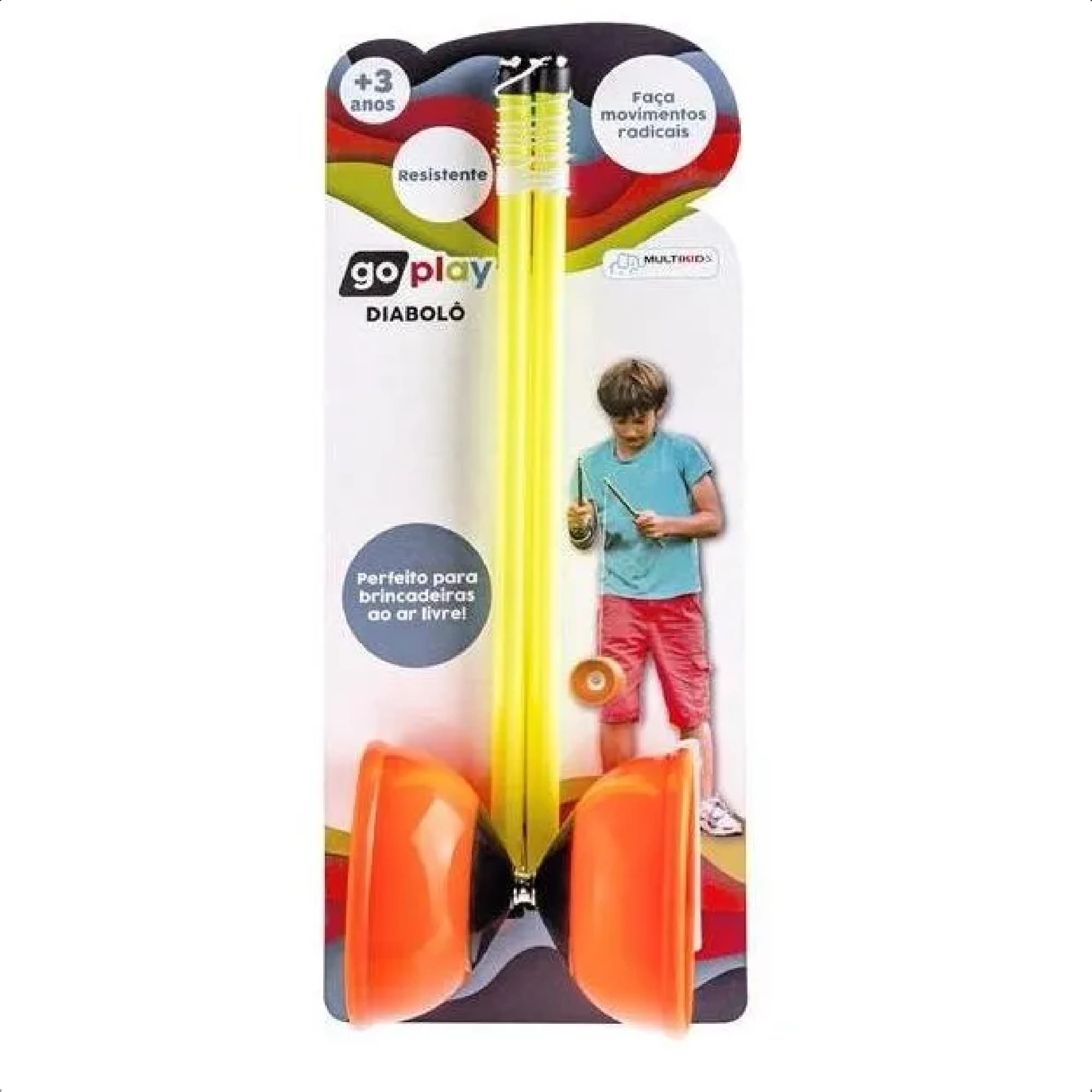 Brinquedo Go Play Diablô Resistente Movimentos Radicais Cores Sortidas +3 Anos Multikids - BR1155