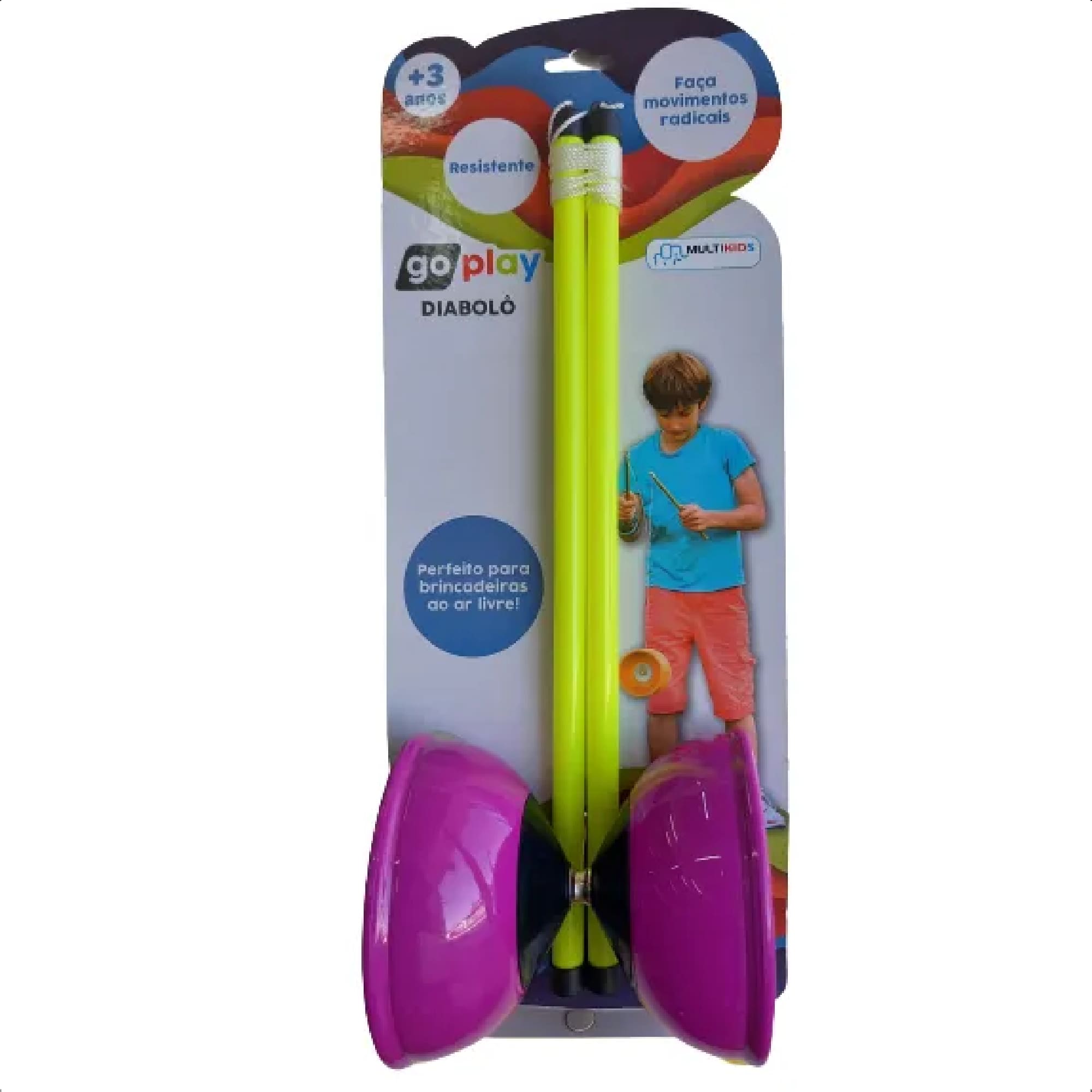 Brinquedo Go Play Diablô Resistente Movimentos Radicais Cores Sortidas +3 Anos Multikids - BR1155