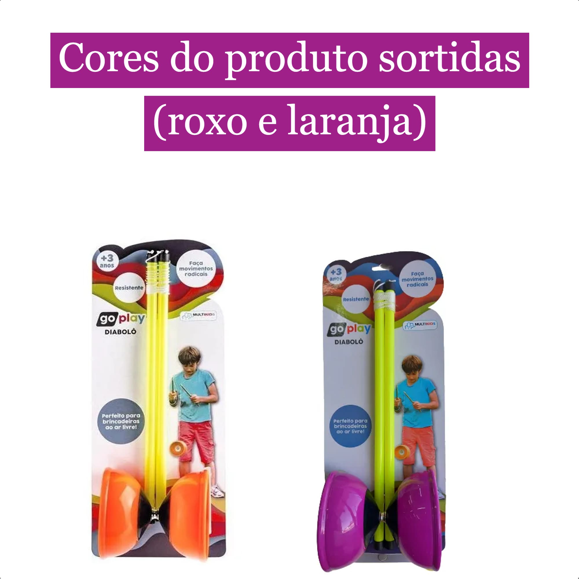Brinquedo Go Play Diablô Resistente Movimentos Radicais Cores Sortidas +3 Anos Multikids - BR1155