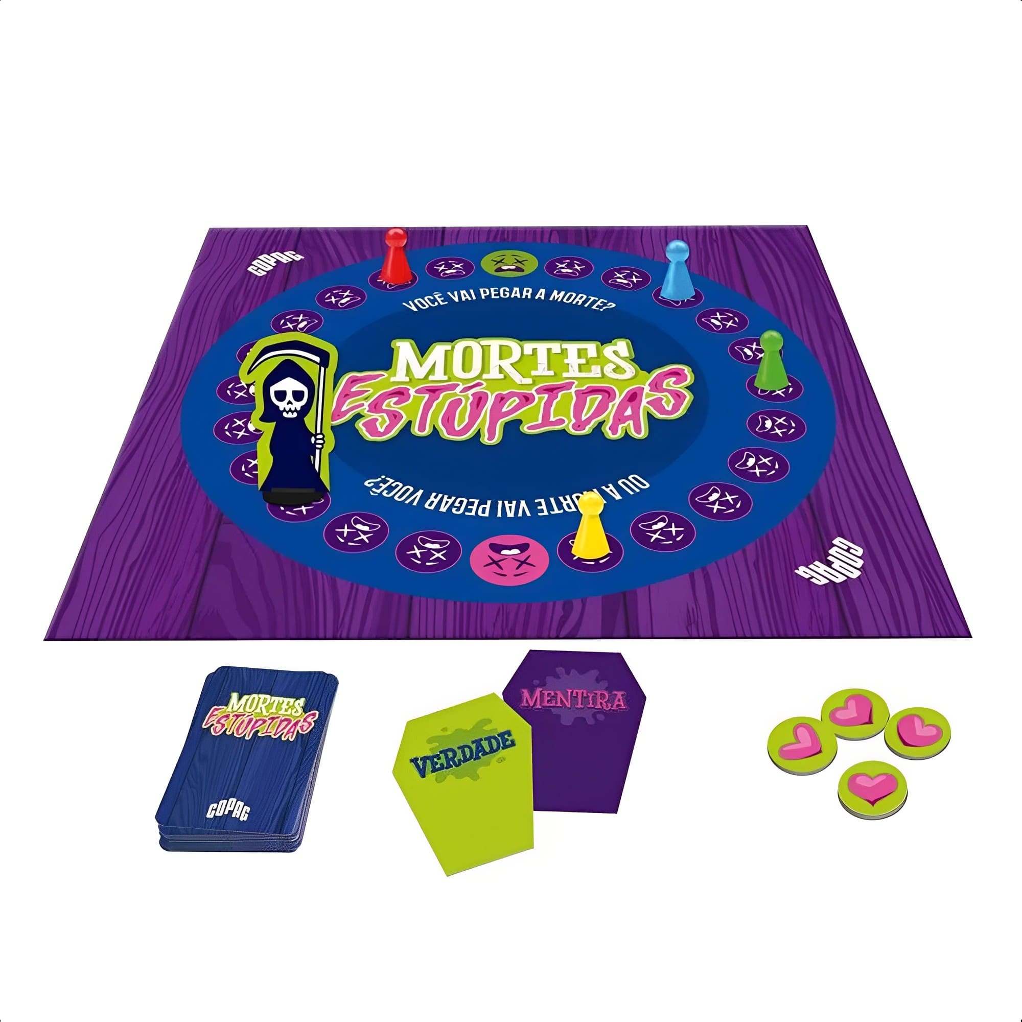 Jogo De Tabuleiro Mortes Estúpidas +14 Anos Divertido Copag - 31418