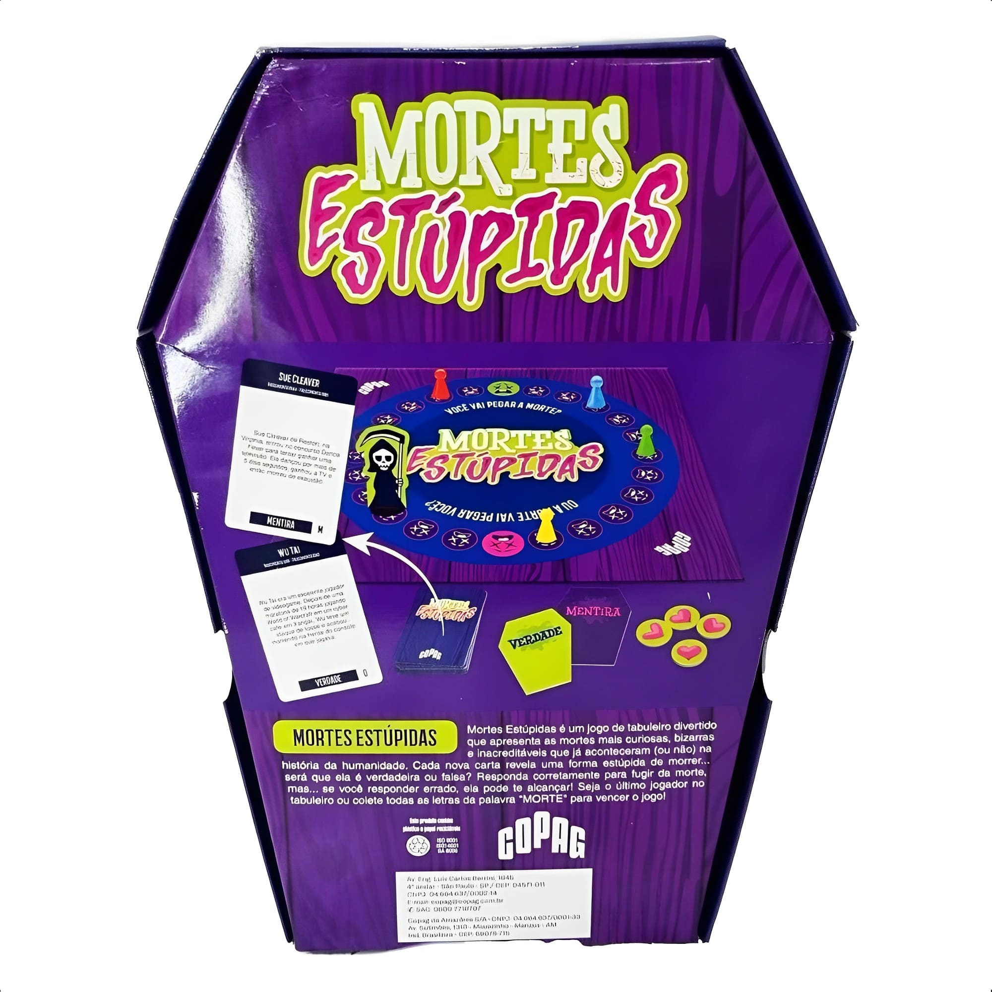 Jogo De Tabuleiro Mortes Estúpidas +14 Anos Divertido Copag - 31418