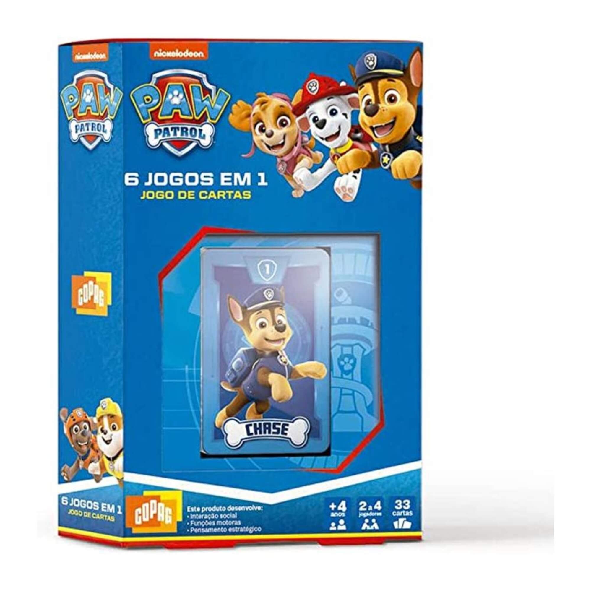 Jogo Patrulha Canina: 6 Jogos Em 1 / Jogos Divertidos Copag - 31363