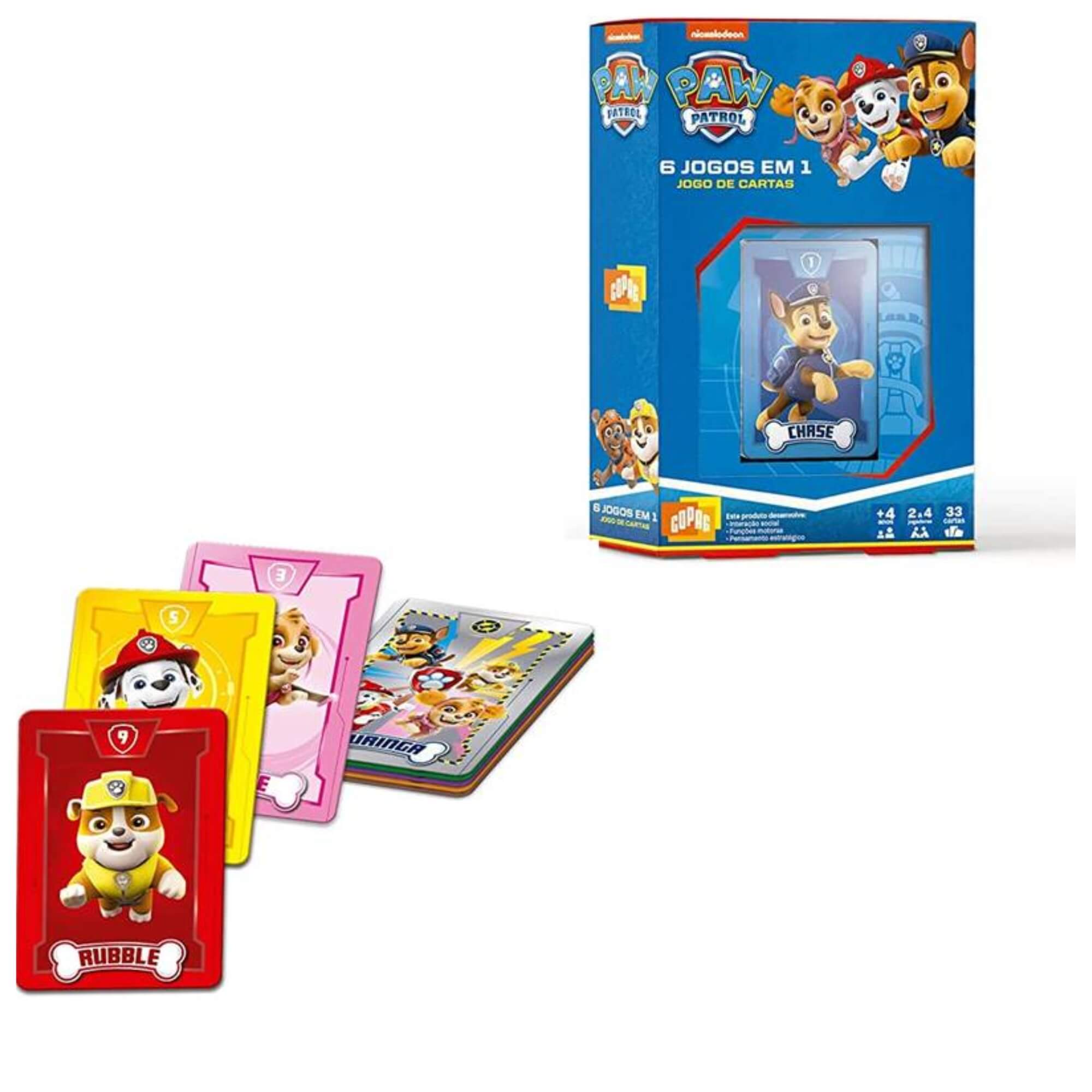 Jogo Patrulha Canina: 6 Jogos Em 1 / Jogos Divertidos Copag - 31363