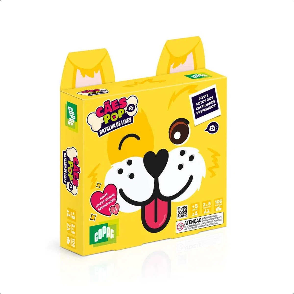 Jogo de Tabuleiro Cães Pop Batalha de Likes +5 anos Estratégia Raciocínio  Copag - 31004