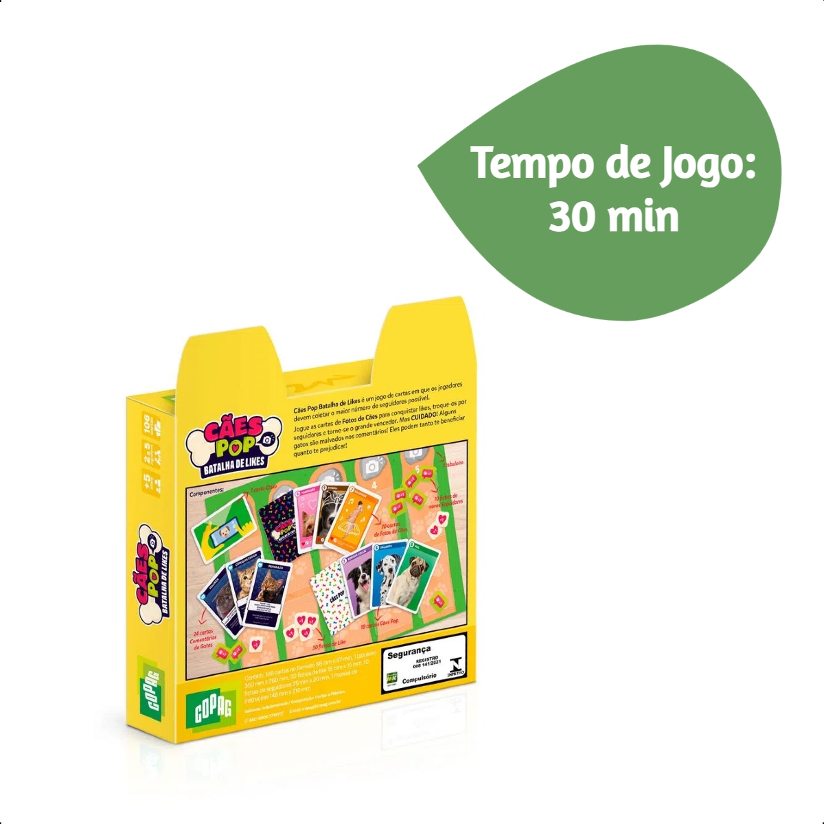 Jogo de Tabuleiro Cães Pop Batalha de Likes +5 anos Estratégia Raciocínio  Copag - 31004