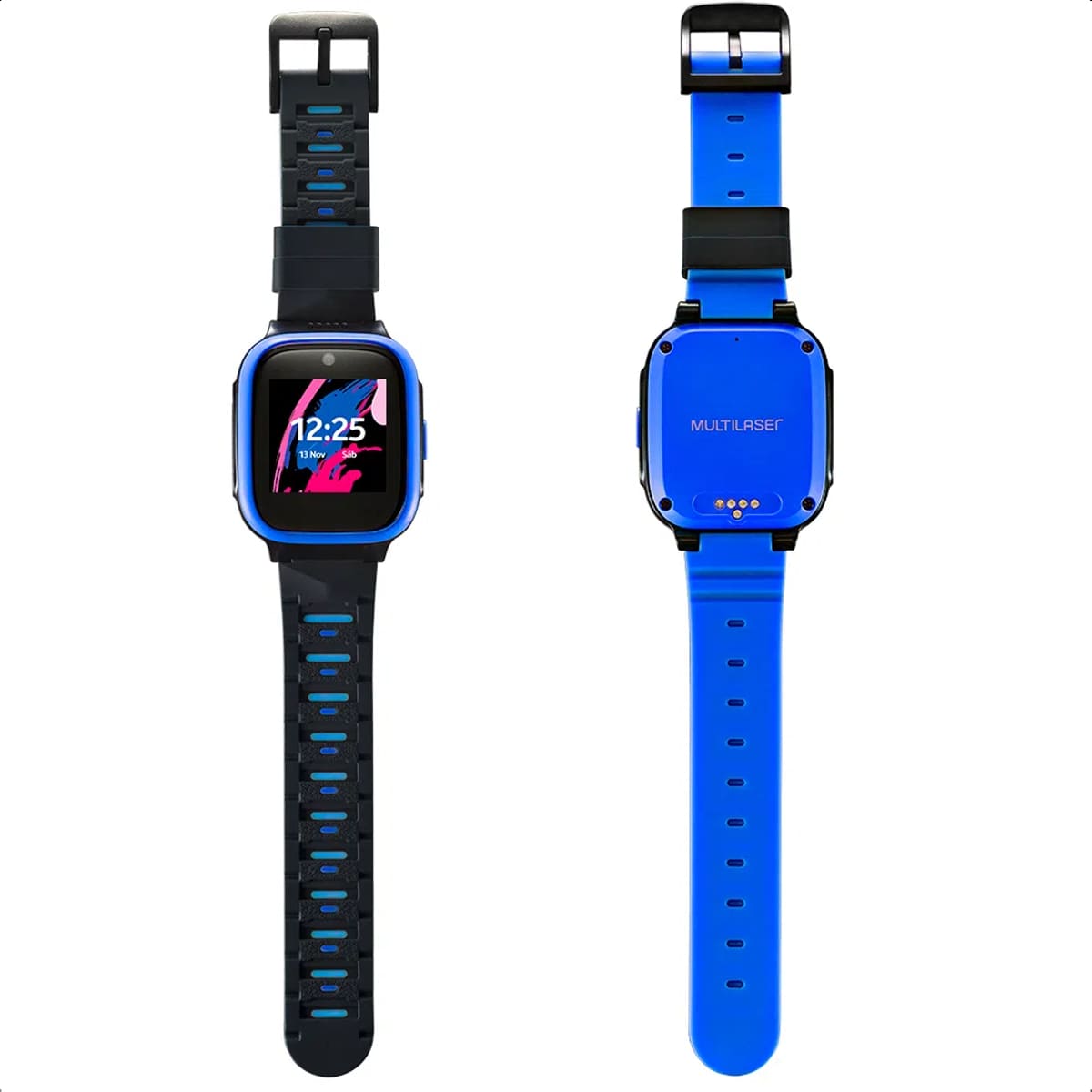 Smartwatch Infantil Multilaser Kid Watch 4G Controle Parental Contador de Passos Wi-Fi Azul P9200