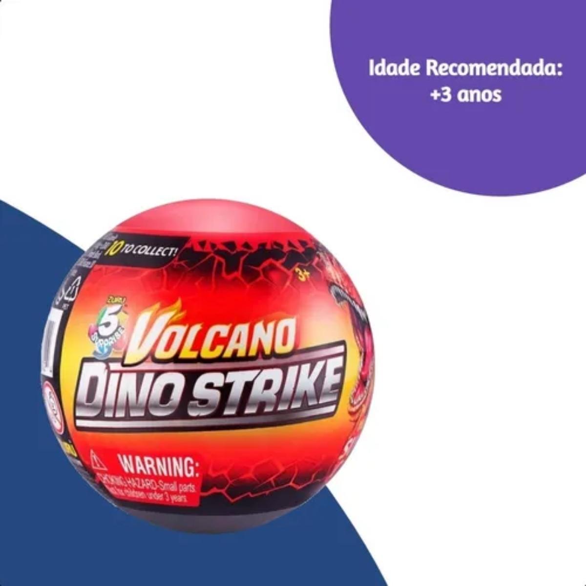 Dino Strike 5 Surprise Xalingo 5 Peças para Montar e 1 Guia de Colecionador +3 anos - 54032