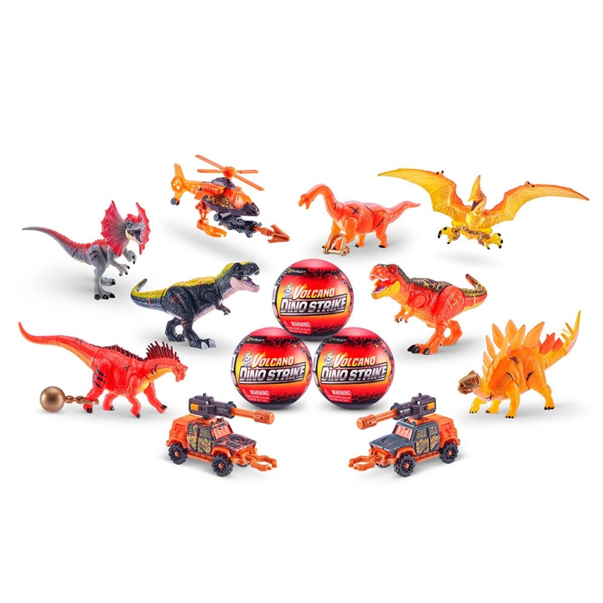 Dino Strike 5 Surprise Xalingo 5 Peças para Montar e 1 Guia de Colecionador +3 anos - 54032