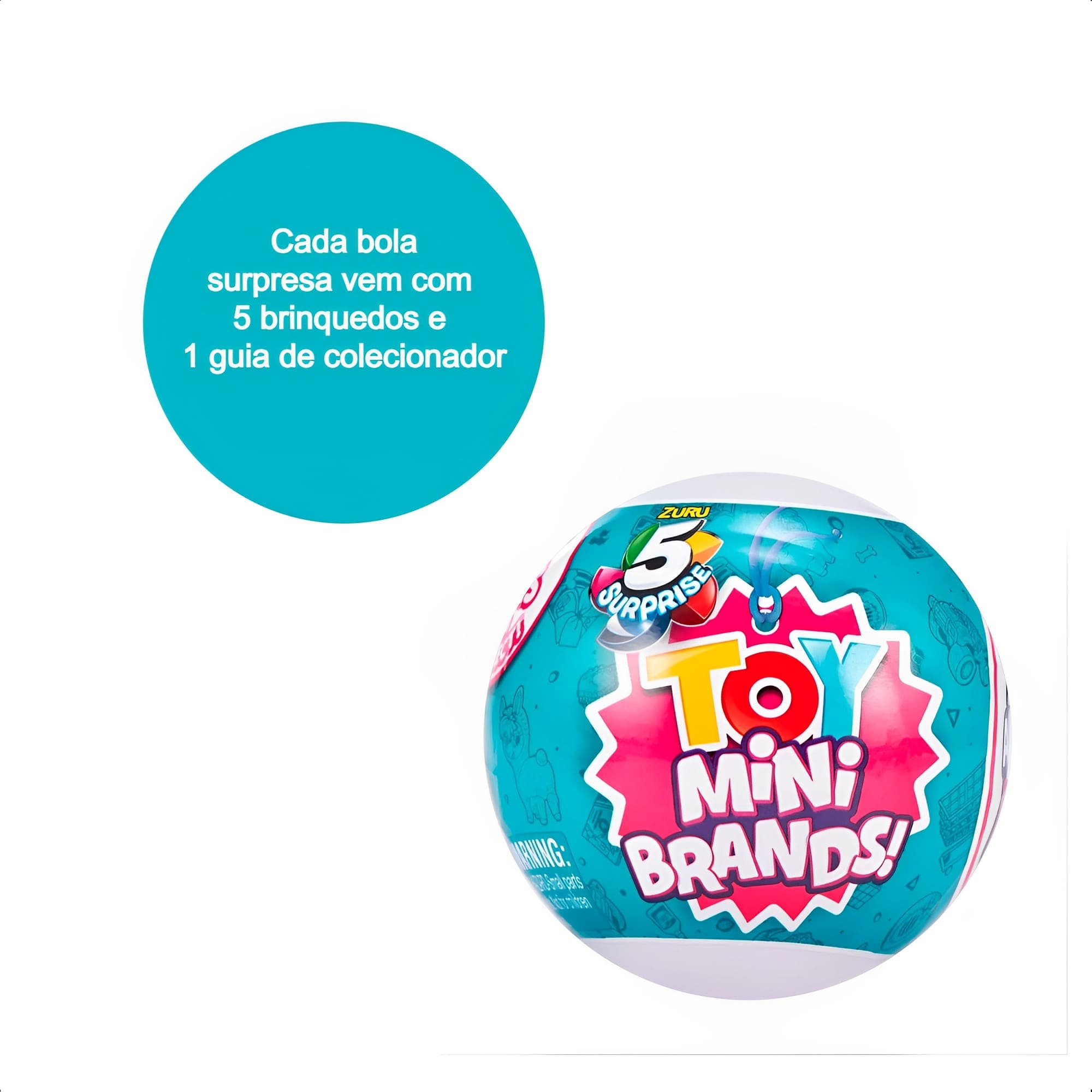 Bolinha Surpresa 5 Surprise Toy Mini Brands Miniaturas Colecionáveis de Brinquedos Xalingo - 54054