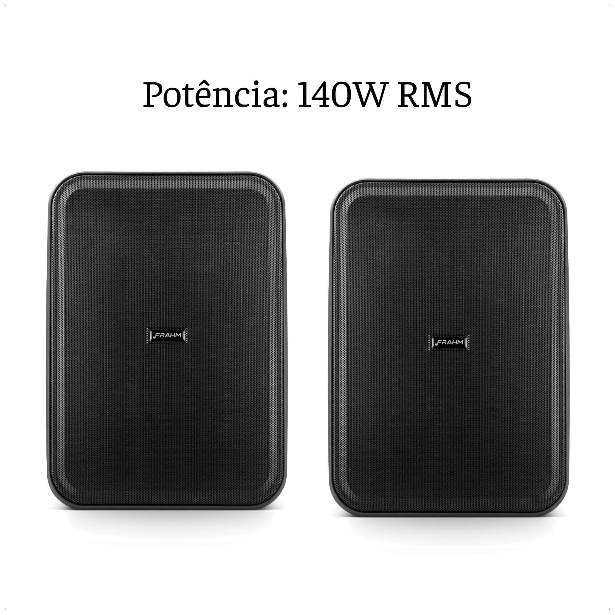 Par de Caixas de Som Outdoor Com Trafo Frahm Passiva 140W RMS HS 6 Polegadas 8 Ohms - 32068