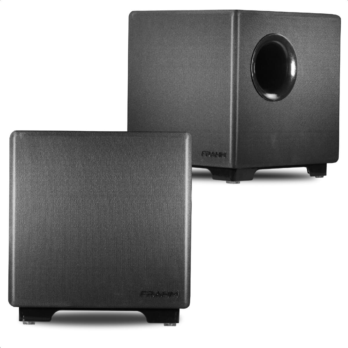 Subwoofer Ativo Premium Home Sense 300W Frahm SW 10 Pol. Bass Reflex, Smart Power On Bivolt 31975