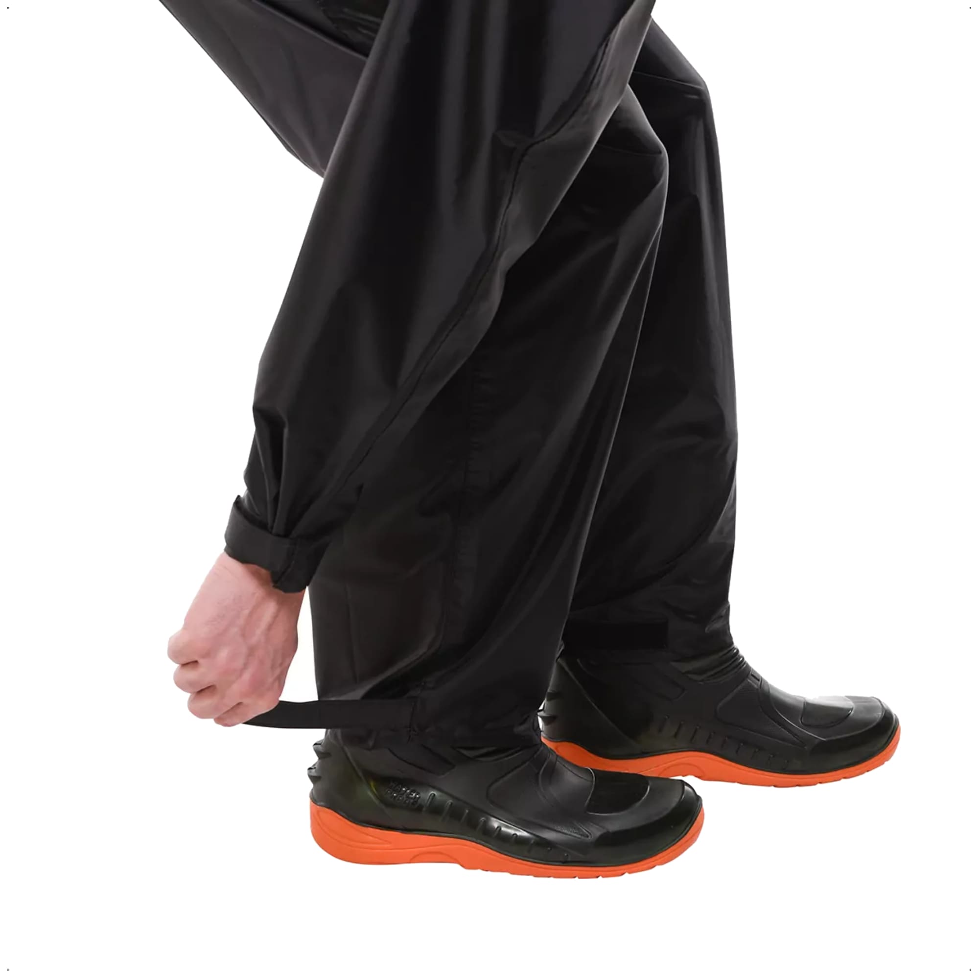 Conjunto Capa de Chuva Masculino Tam XG Preto Impermeável Moto Nylon 0,20mm Pioneira-1801-M-PRE-XG
