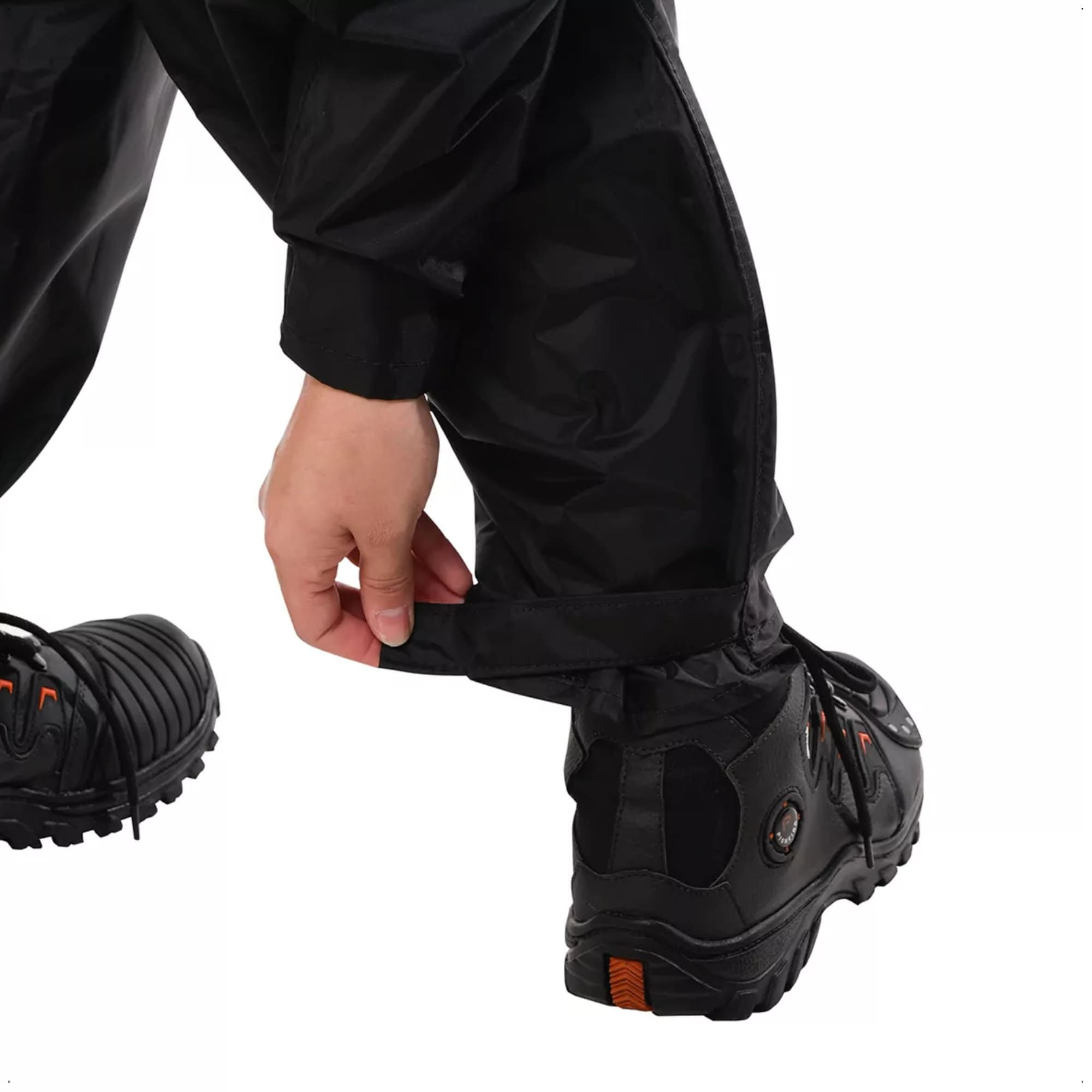 Conjunto Capa de Chuva Feminino Tamanho GG Impermeável Moto Nylon 0,20mm Pioneira-1801-F-PRE-GG