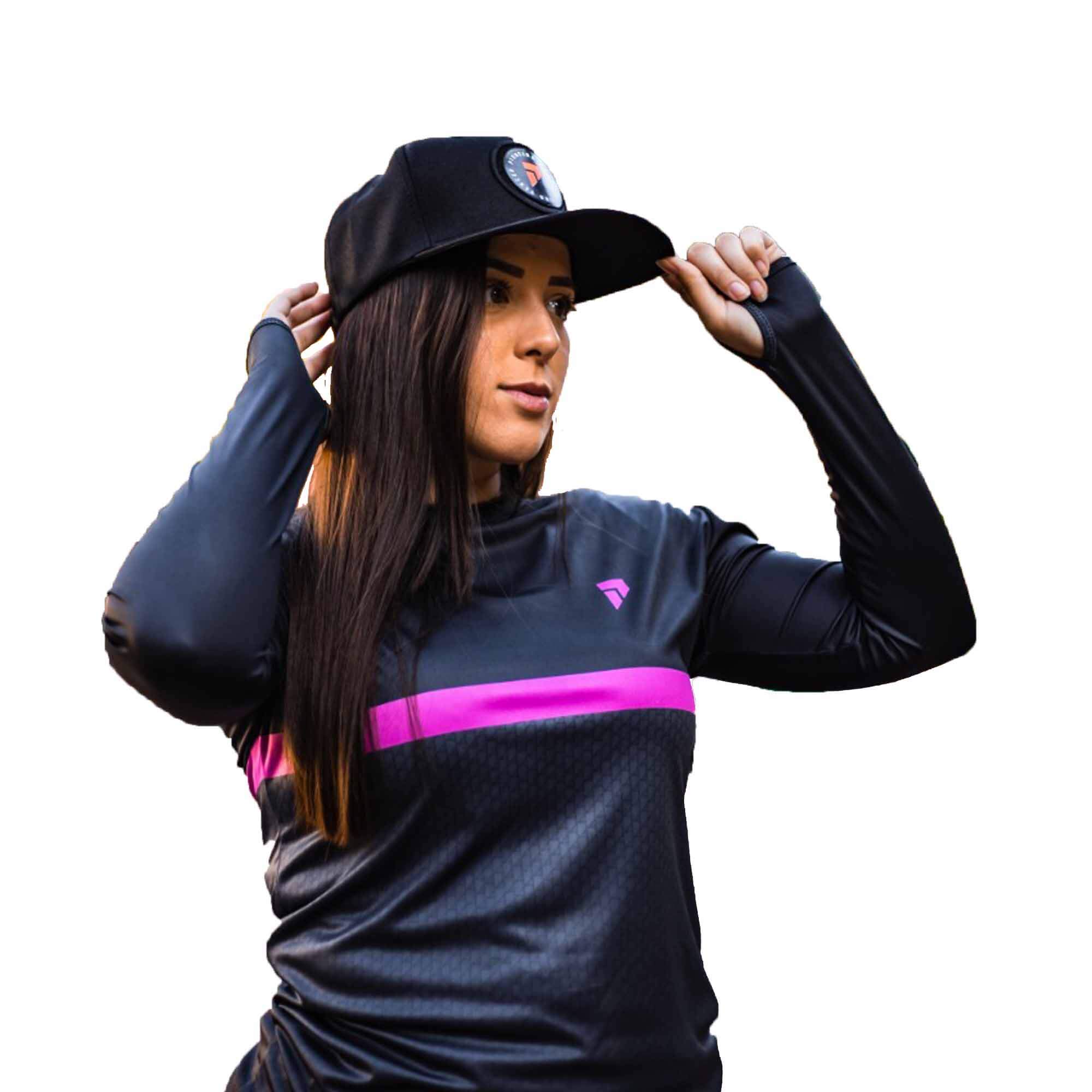 Camisa UV Feminina Térmica Casual Rosa G Ultra Violeta Proteção Solar Poliamida Pioneira - 9511-G