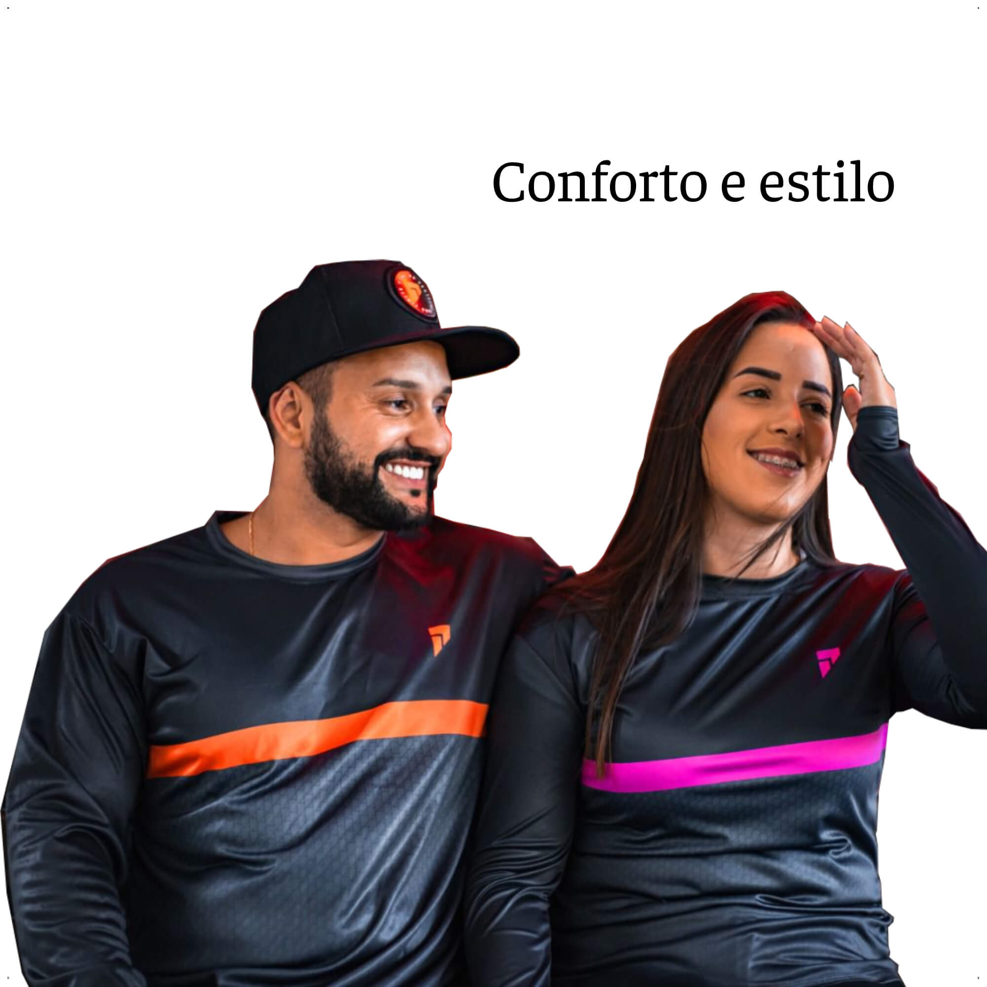 Camisa UV50 Motoboy Masculina Manga Longa Proteção Contra o Sol Laranja G Pioneira - 9512-G
