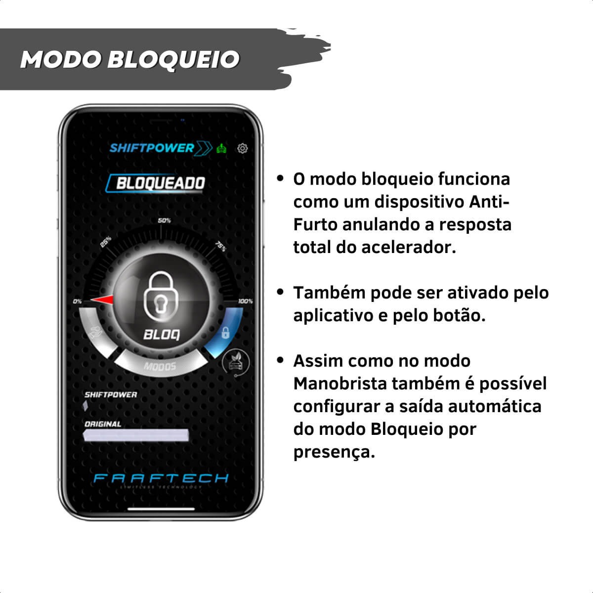 COMP Módulo de Performance Shift Power Faaftech Todos os Carros