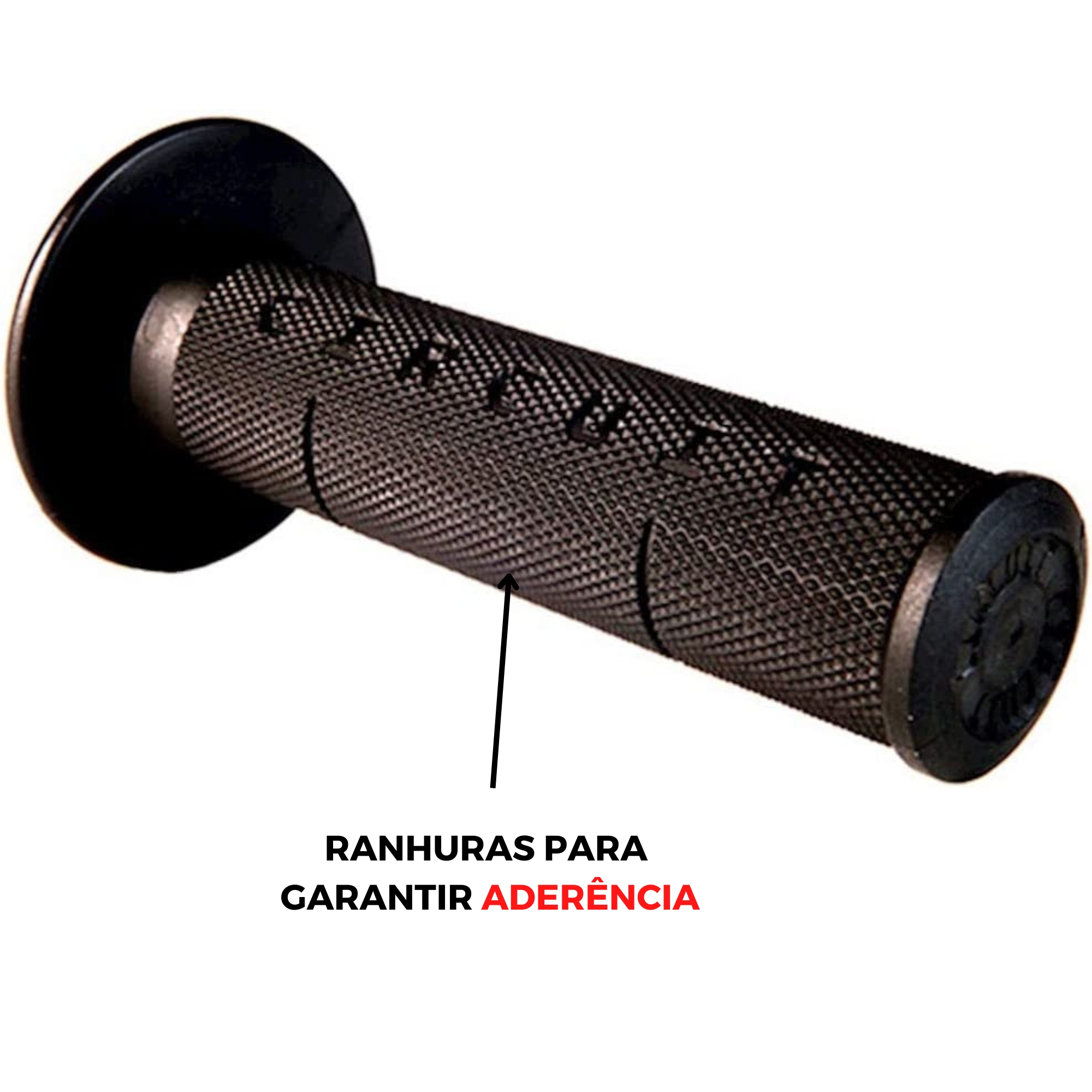 Par Manopla Off Road/On Road para motocicleta Circuit IV Preta - MA005-001