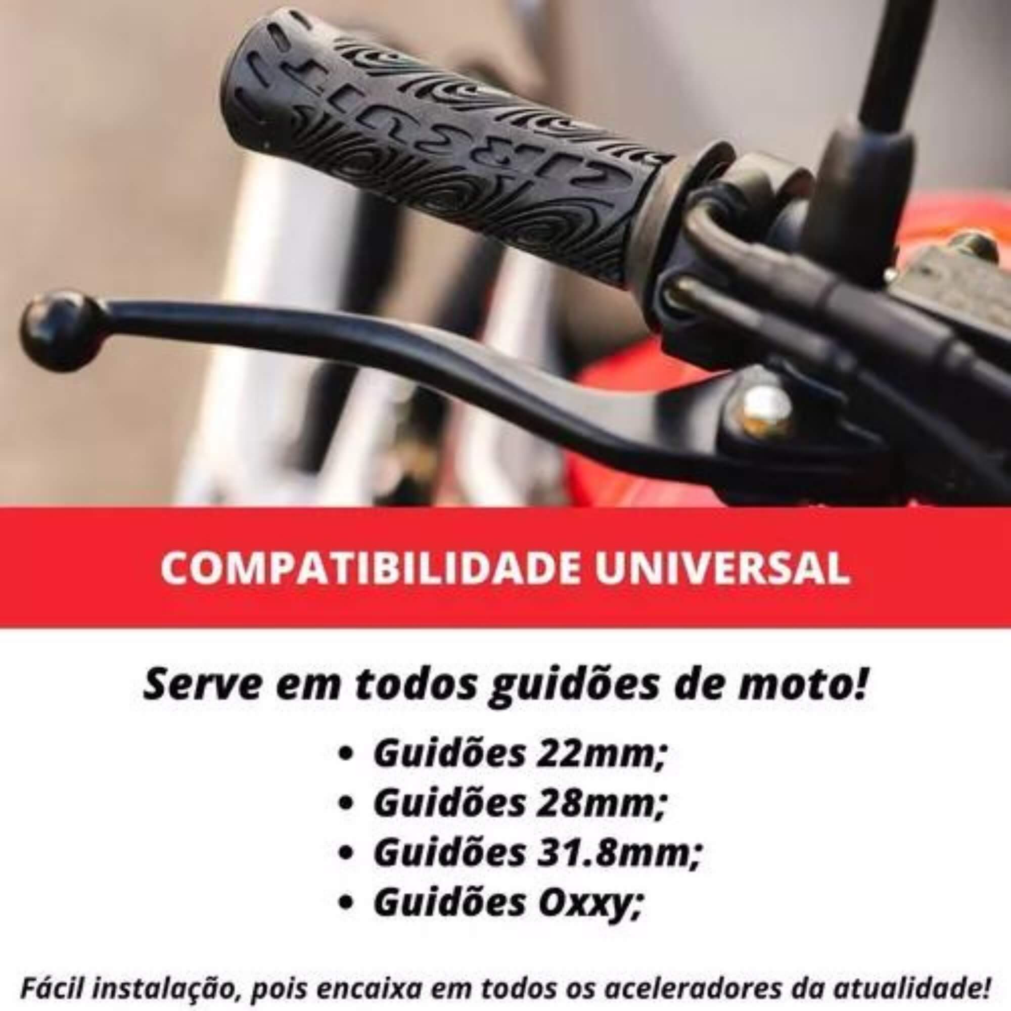 Par Manopla p/ motocicleta CG, Fan, Titan 125/150/160, Start, Job 150, YBR, Circuit - MA037-001